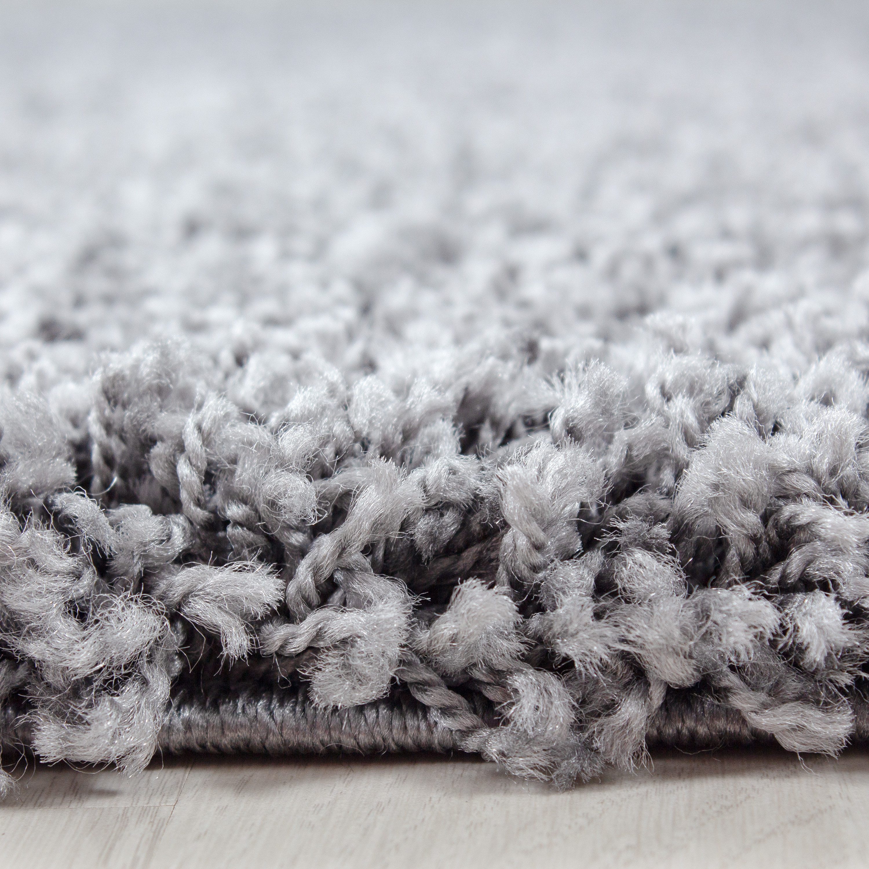 Carpettex Hochflor-Bettumrandung Unicolor - Einfarbig, Höhe günstig online kaufen