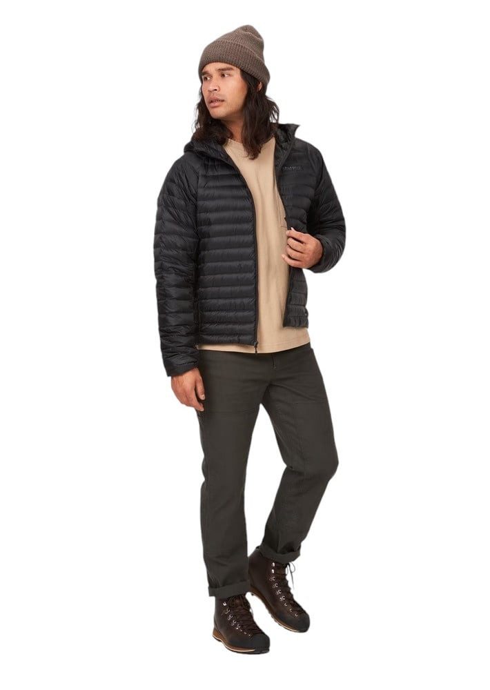 Marmot Funktionsjacke Daunenjacke Hype Down Hoody (winddicht) schwarz Herren