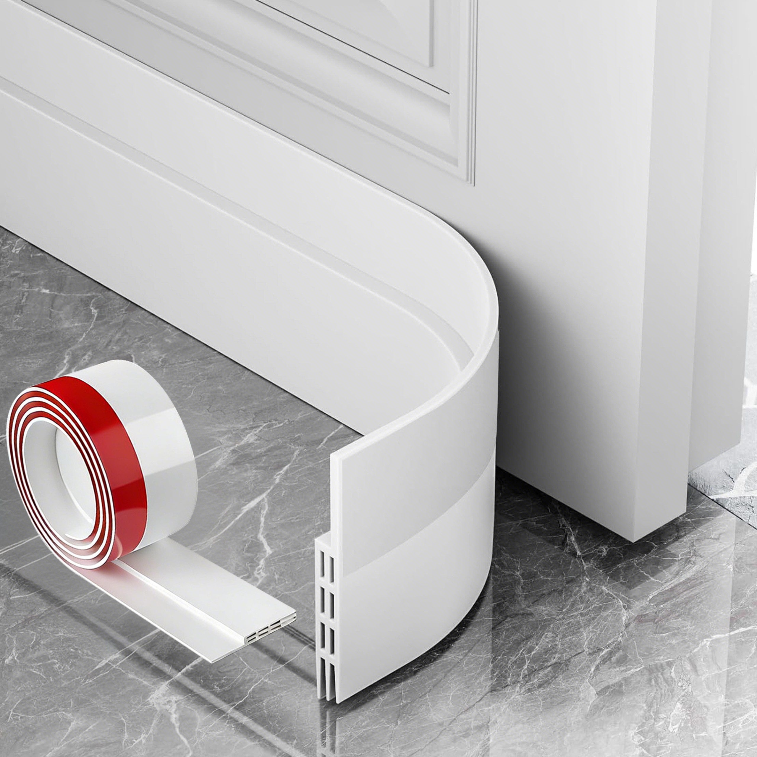 Bundviel Zugluftstopper Tür Zugluftstopper Tür-Dichtung Türbodendichtung selbstklebend 1-2m