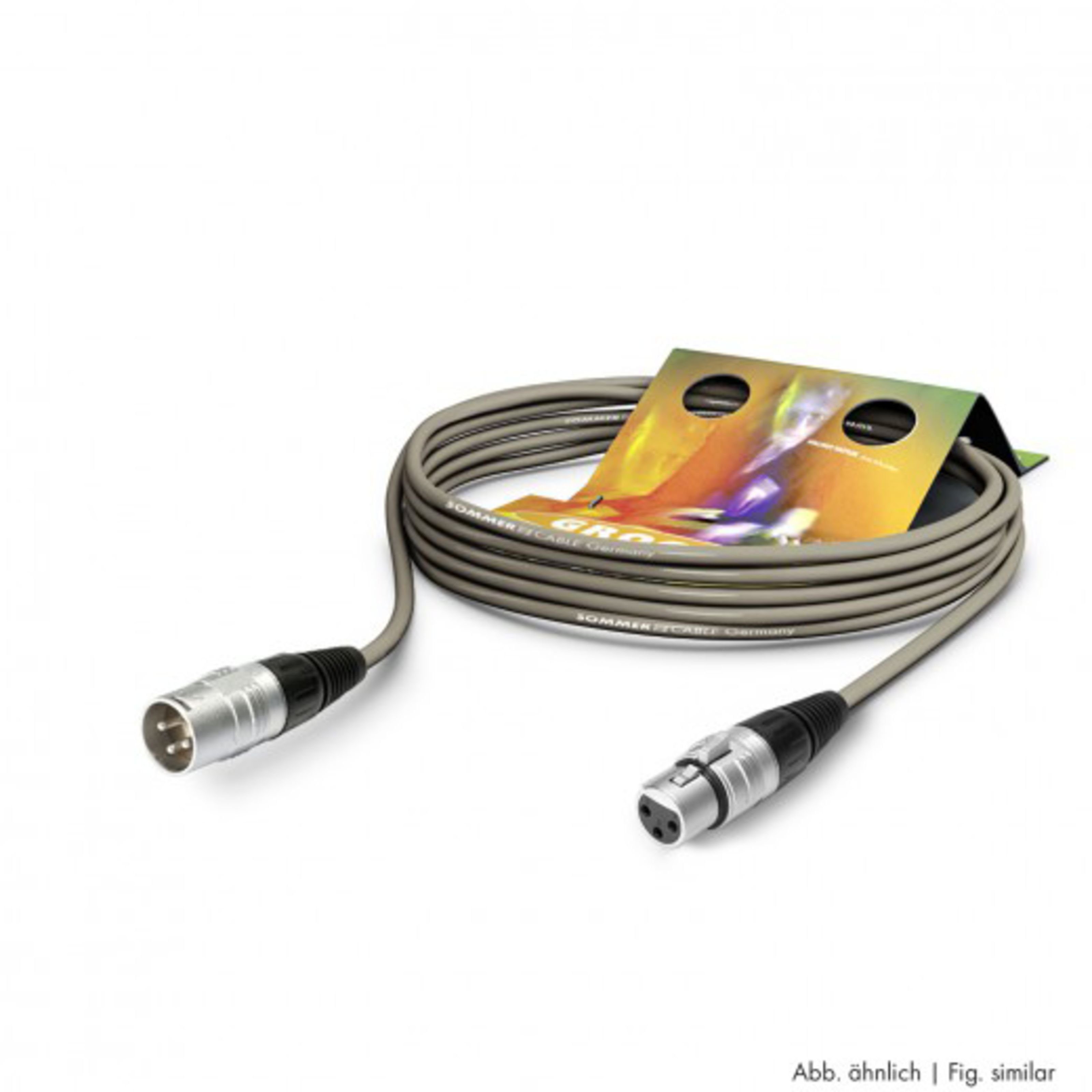 Sommer Cable Spielzeug-Musikinstrument, SGHN-0600-GR Mikrofonkabel 6 m - Mikrofonkabel