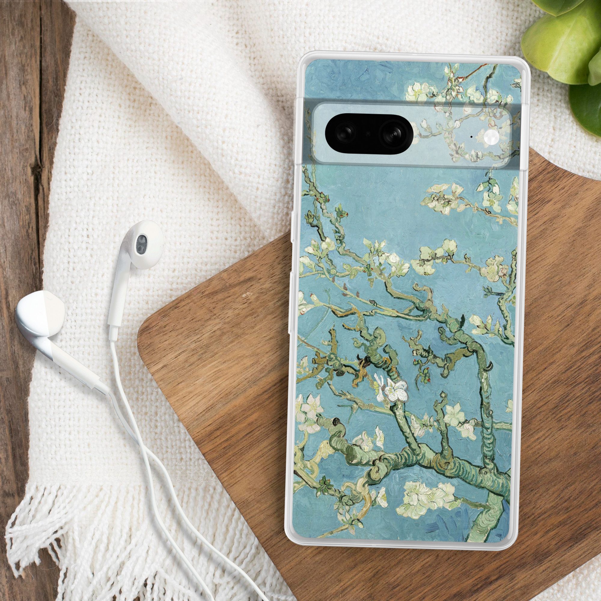 MuchoWow Handyhülle für Google Pixel 7 Mandelblüte - Van Gogh - Kunst, Phone Case, Silikon, Schutzhülle Dünn