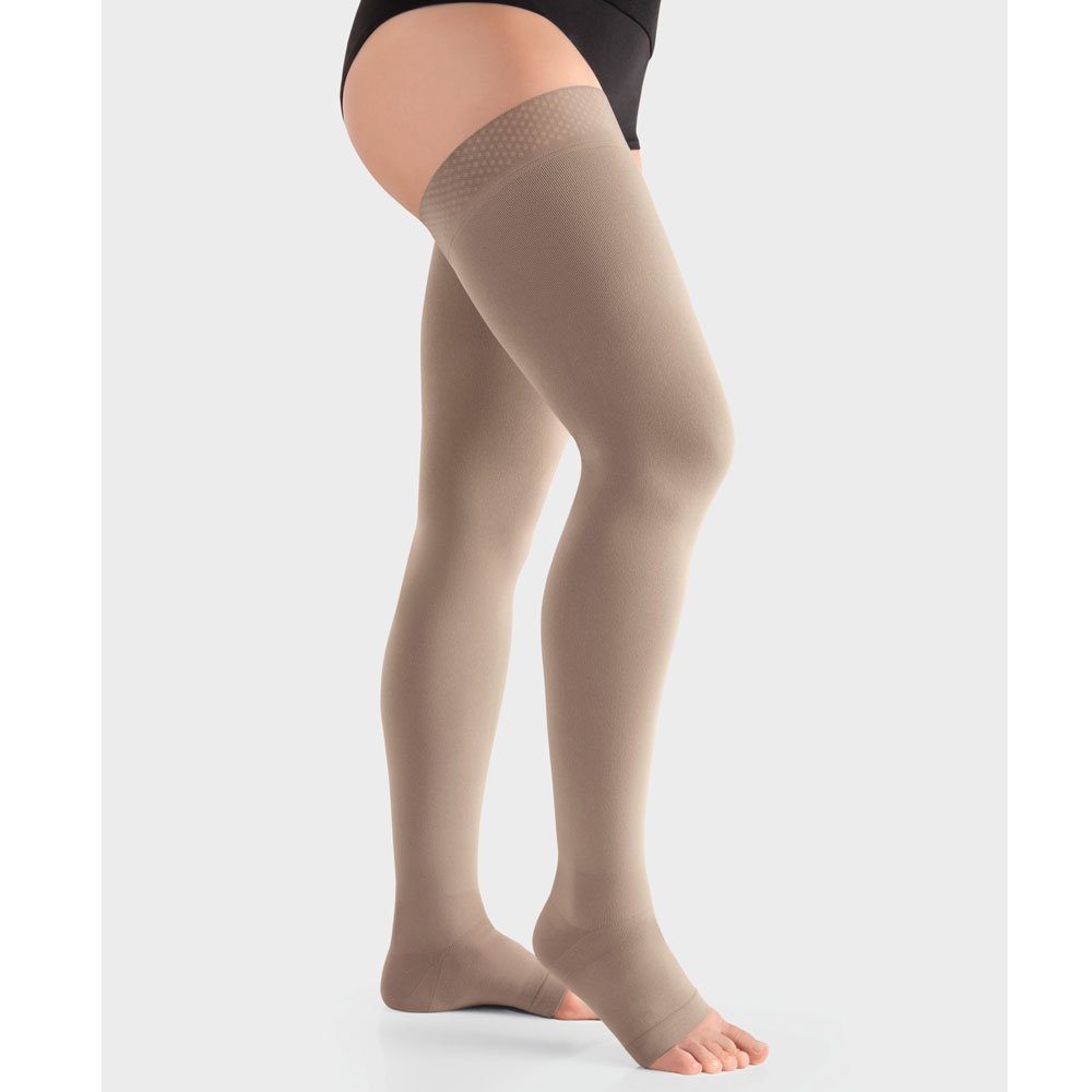 Juzo Strumpfhose Juzo Move AG CCL2 Schenkelstrümpfe offene Fußspitz
