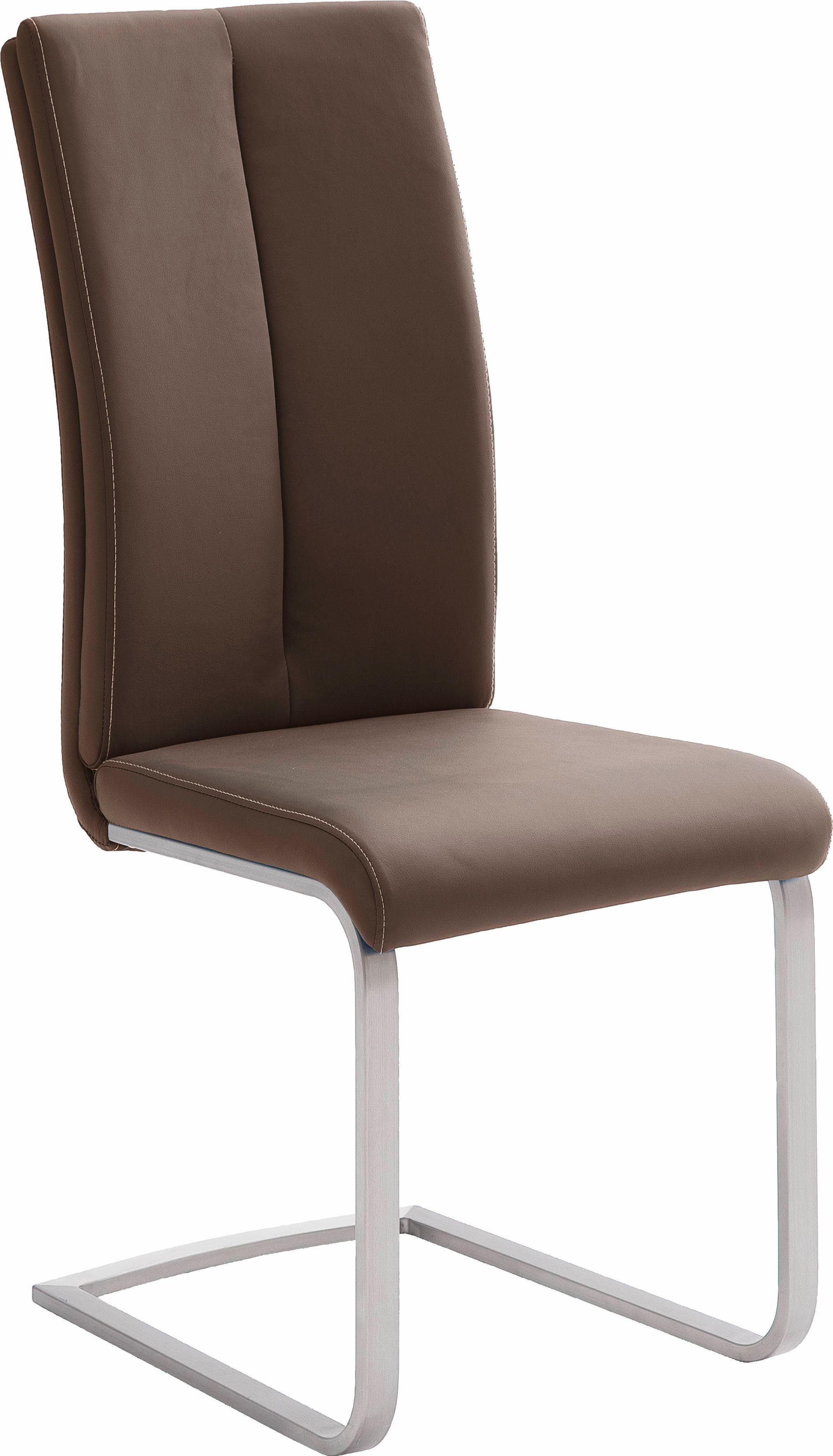 MCA furniture Freischwinger Paulo bis 120 4 kg Braun (Set, 2 Braun St), belastbar Stuhl 