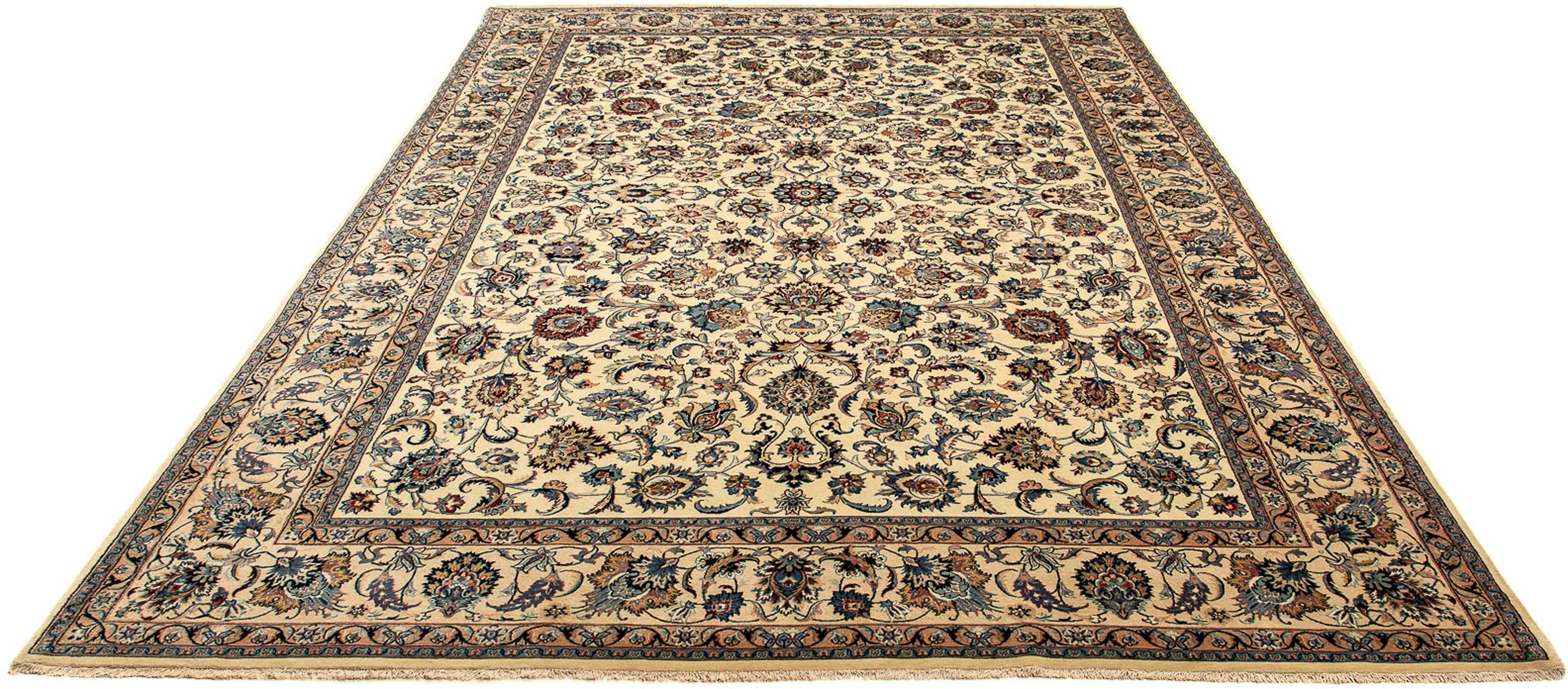 Orientteppich Perser - Classic - 367 x 243 cm - beige, morgenland, rechteckig, Höhe: 10 mm, Wohnzimmer, Handgeknüpft, Einzelstück mit Zertifikat