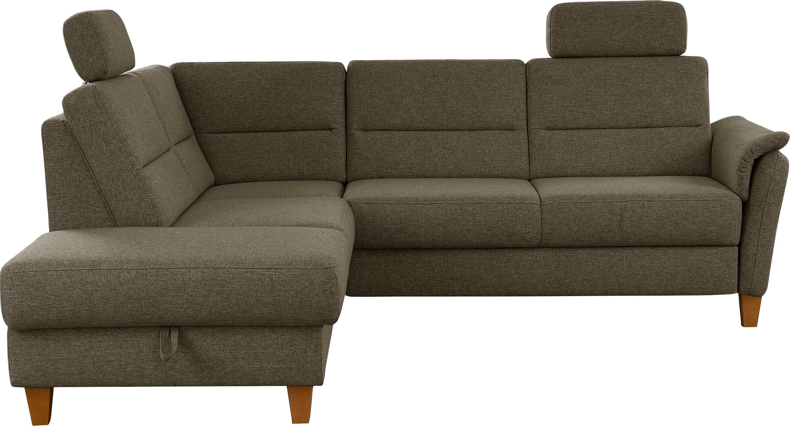 Home affaire Ecksofa Palmera L-Form, Federkern, günstig online kaufen