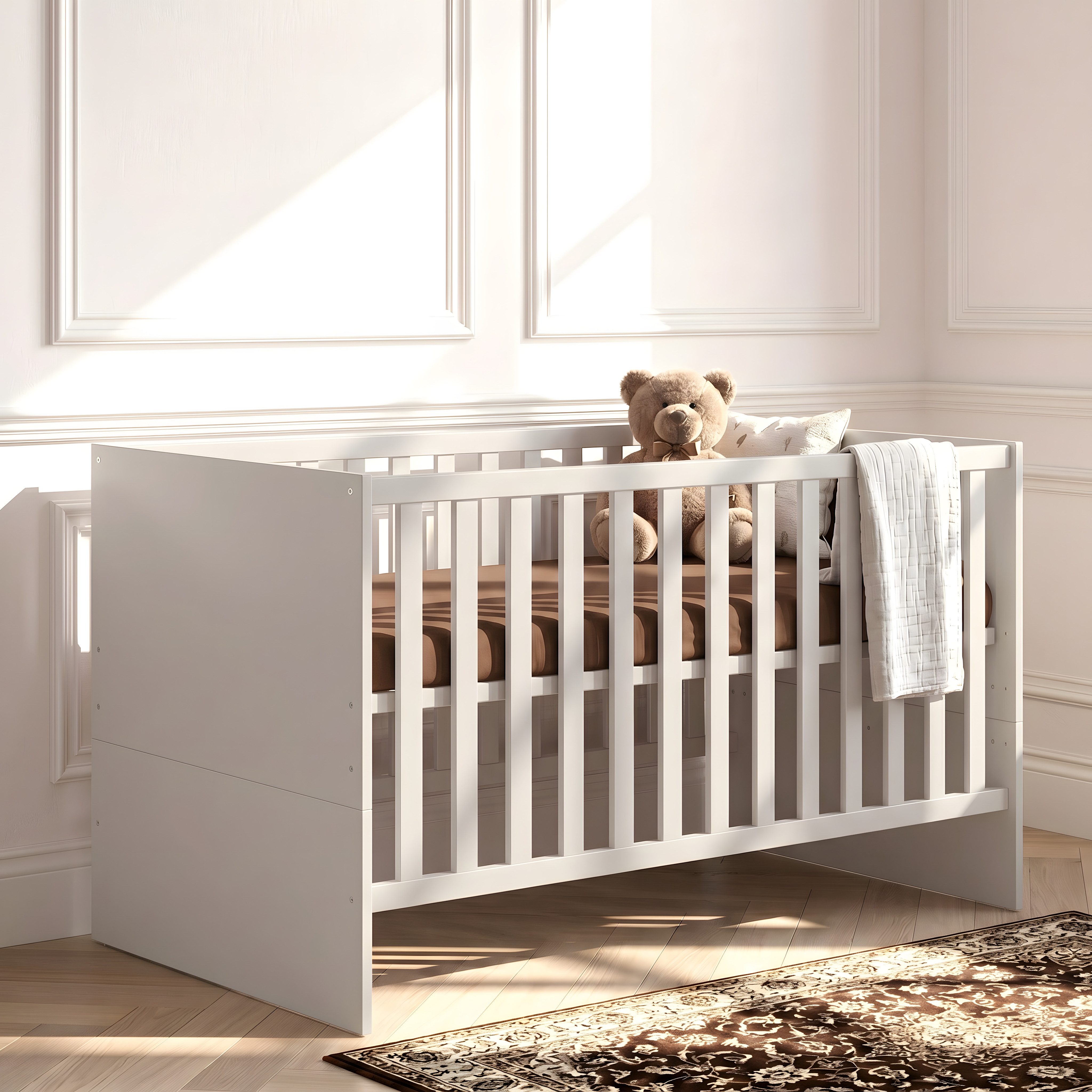 arthur berndt Babybett Premium Essentials, Made in Germany, Massivholz, inkl. Lattenrost