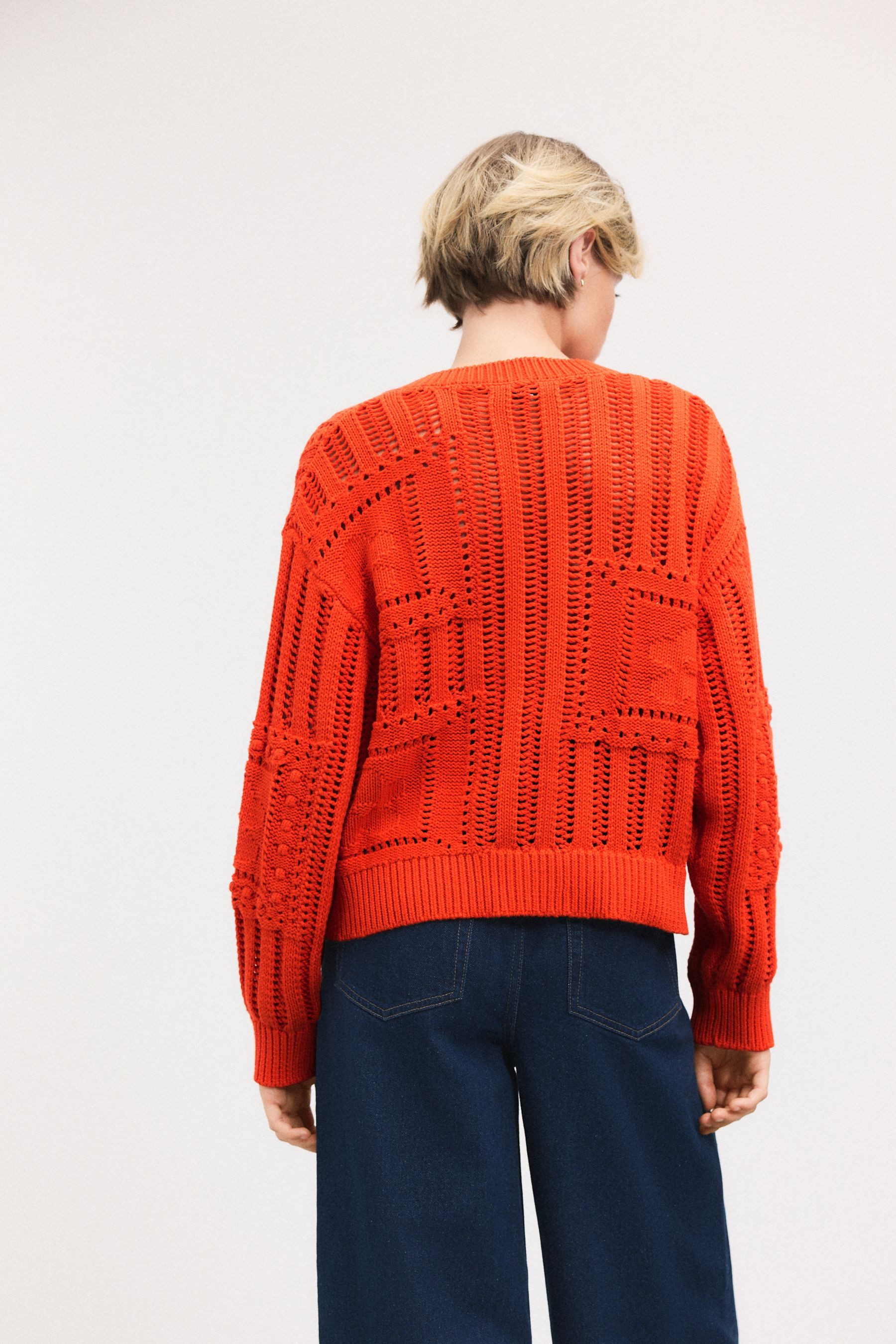 Next Strickjacke Baumwoll-Strickjacke mit Bindedetail vorne günstig online kaufen