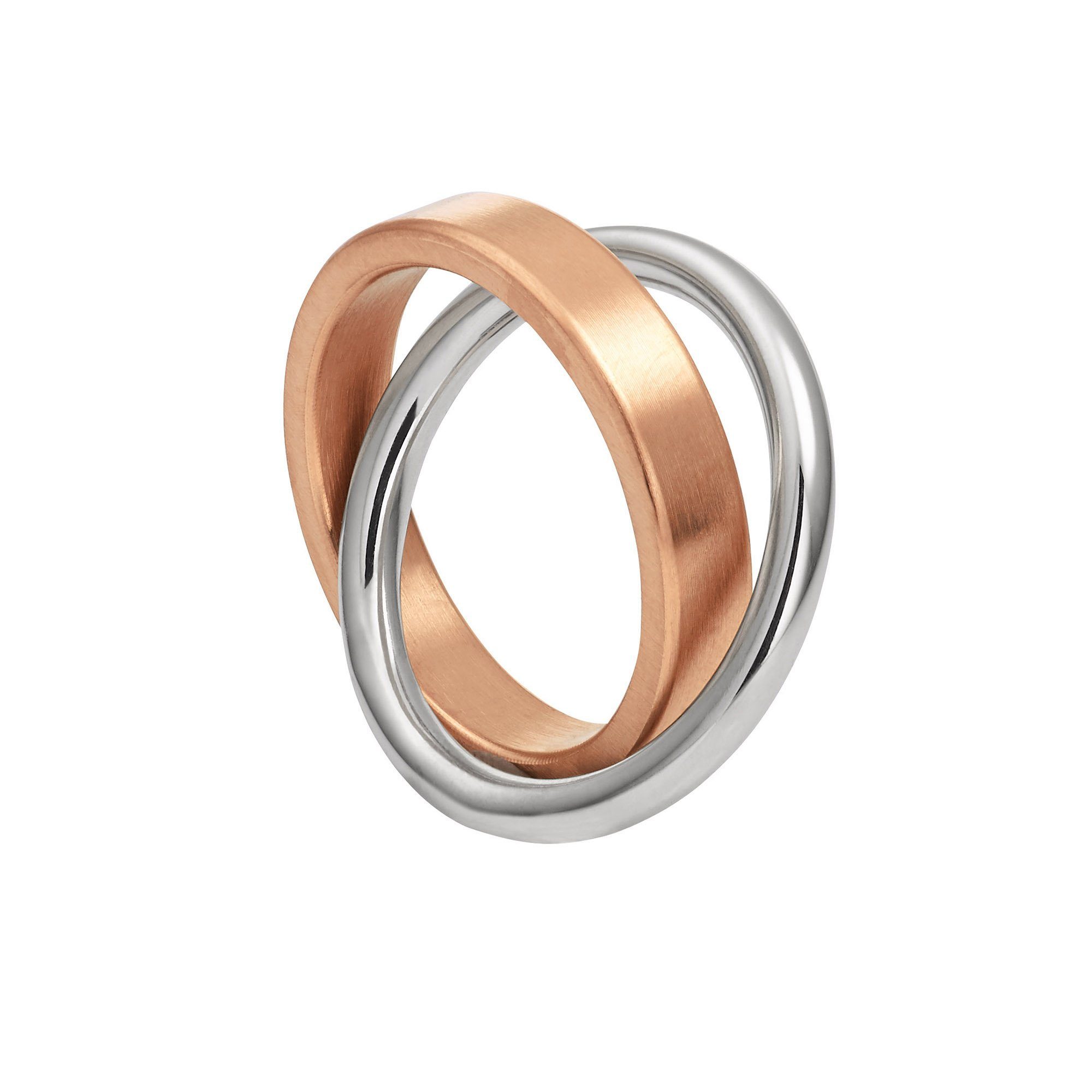rose (Ring, Heideman Duplex ring 1-tlg., Fingerring 2 Wickelring Geschenkverpackung), in1 inkl. goldfarben bicolor