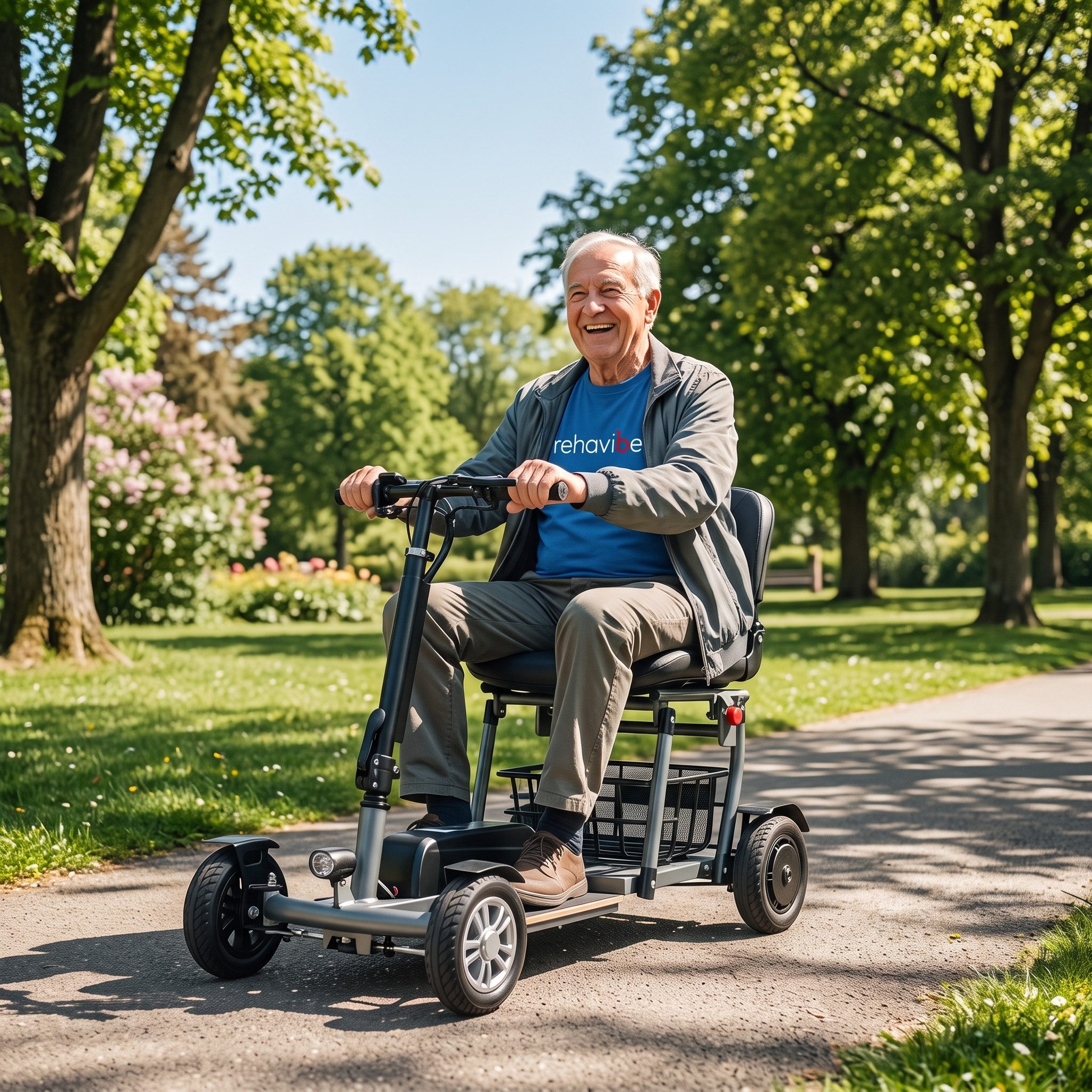 Antar Elektrorollstuhl Elektromobil Faltbares mit herausnehmbarem Akku, nur 21,8 kg