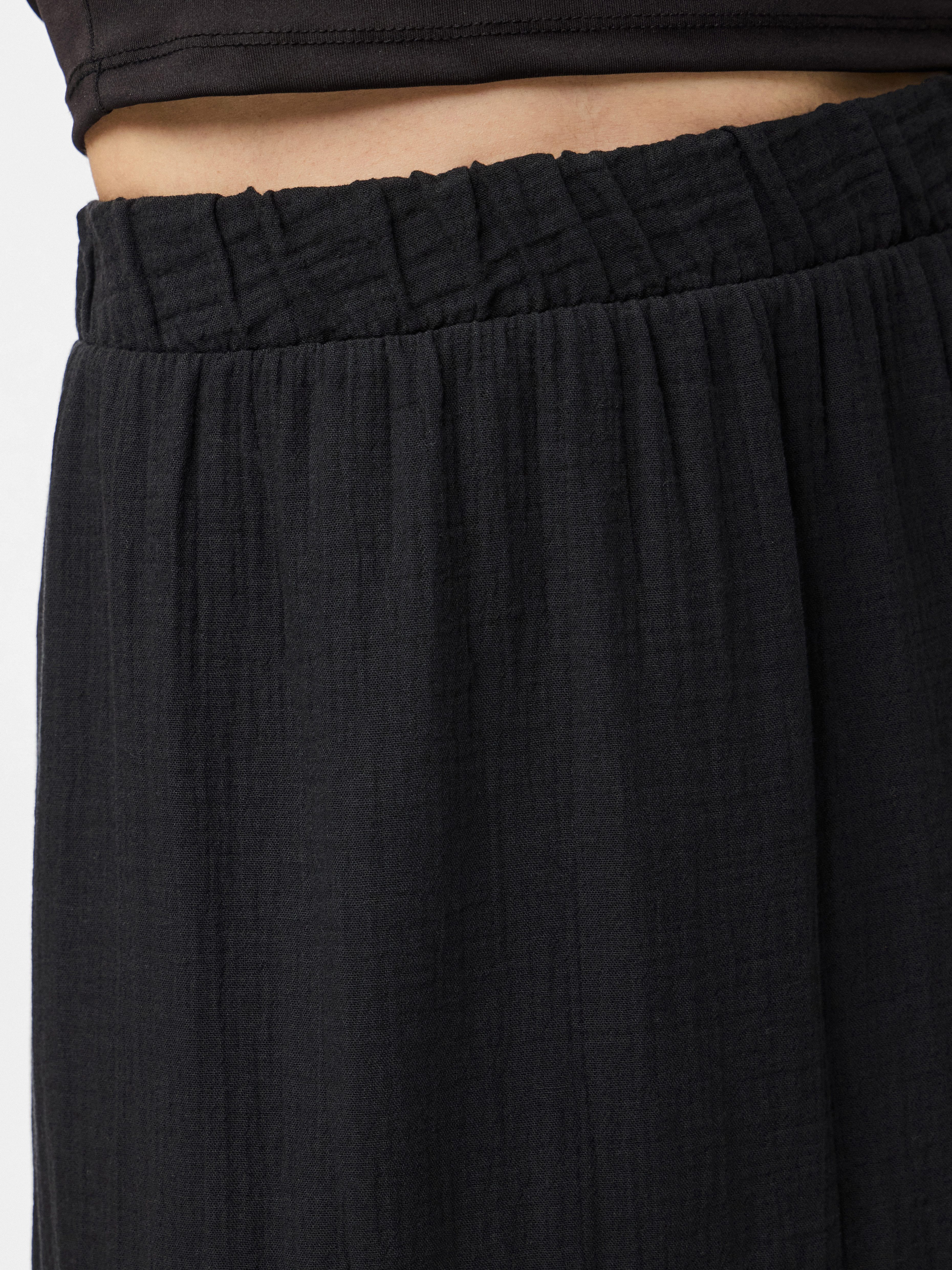 pieces Maxirock PCSIKKA HW MAXI SKIRT WVN NOOS mit Stufen