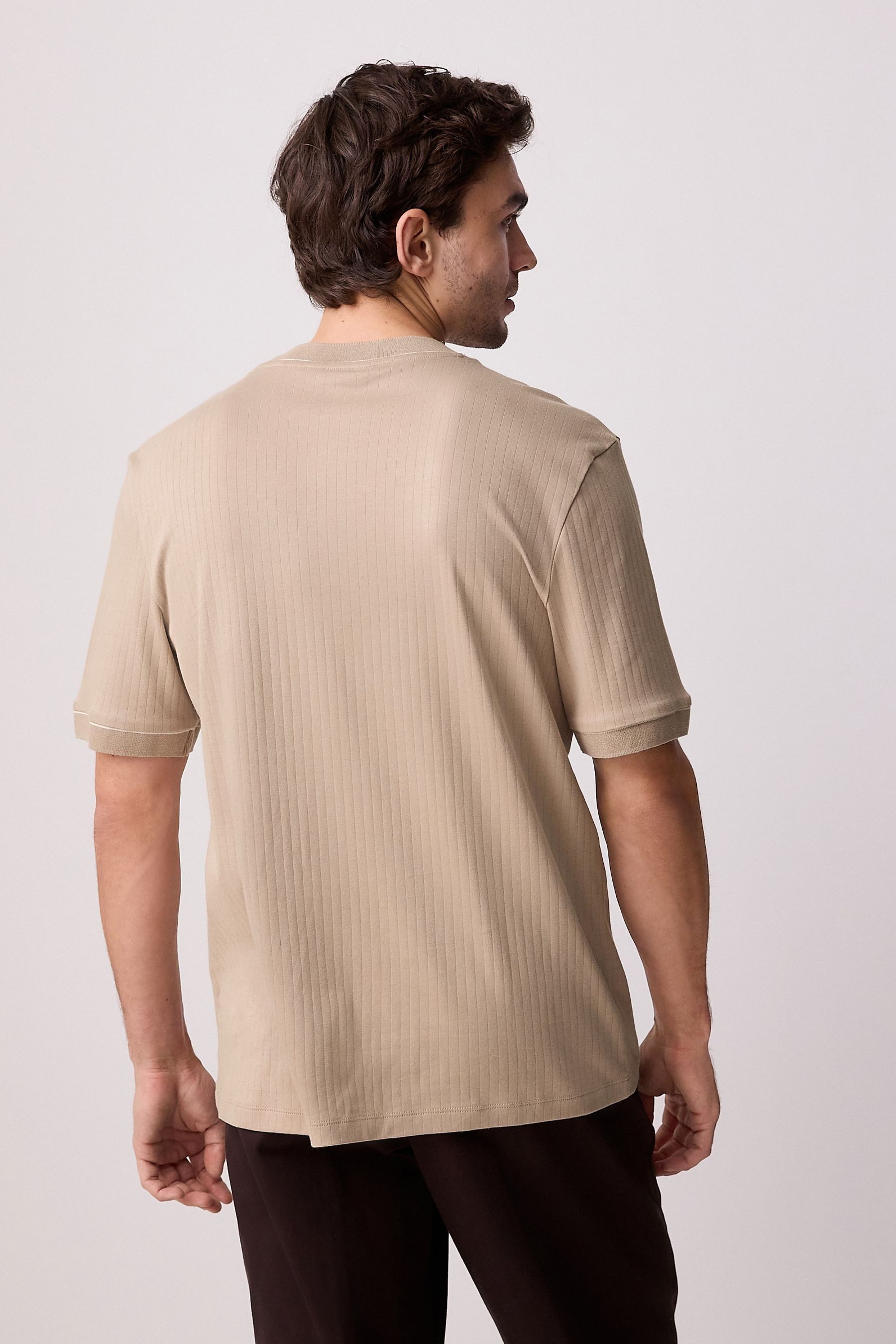 Next T-Shirt T-Shirt mit gerippter Struktur günstig online kaufen