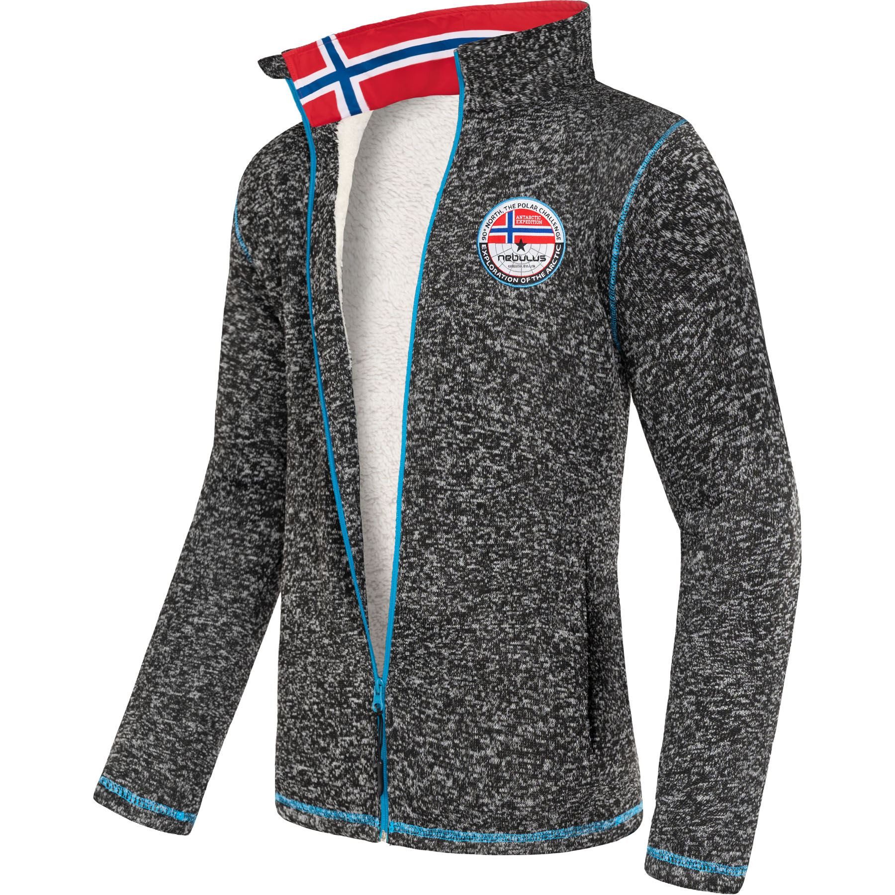 Nebulus Fleecejacke FALLOU, P5495 - Herren, schwarz, XXL