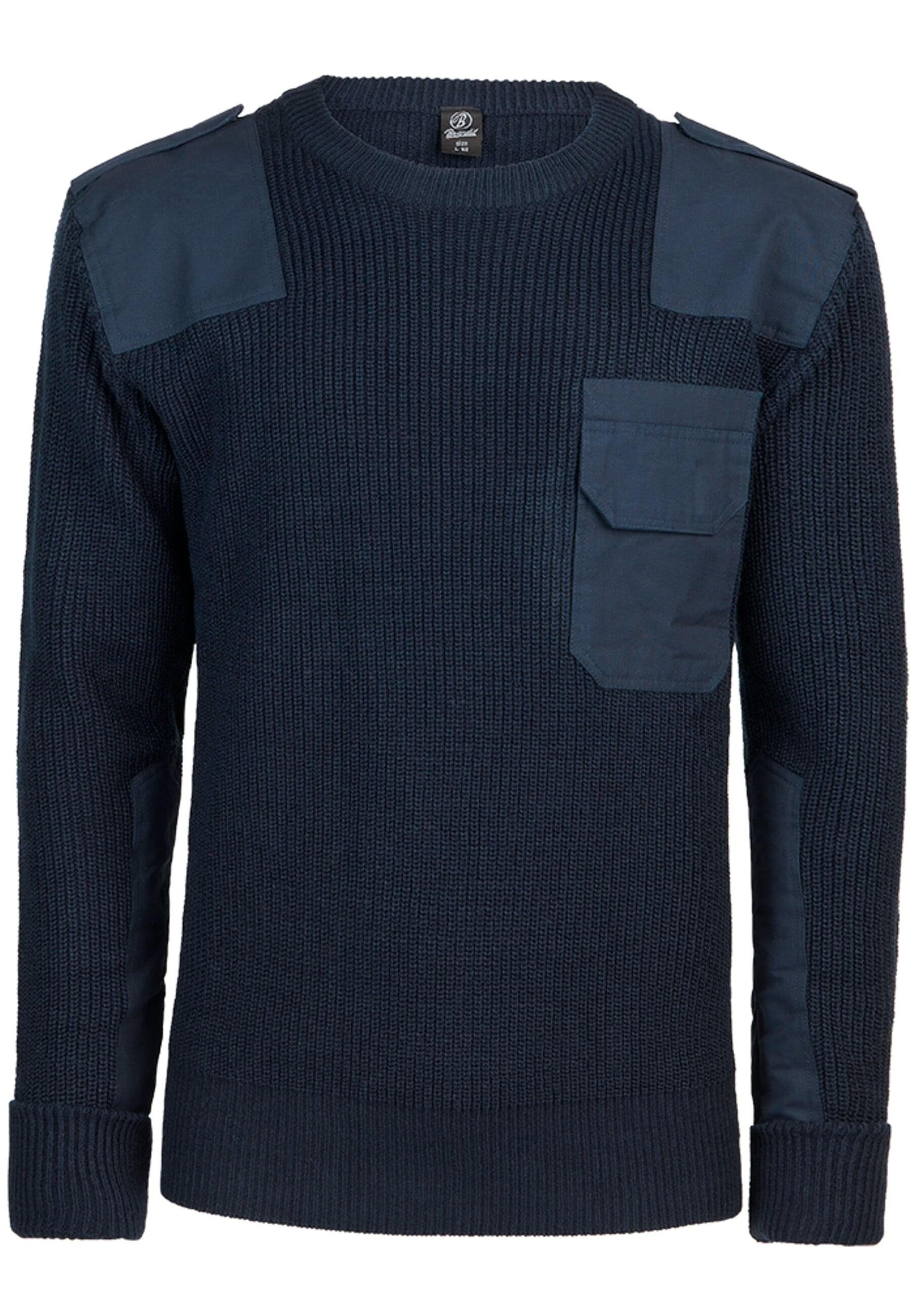 Military Kapuzenpullover navy (1-tlg) Sweater Brandit Herren