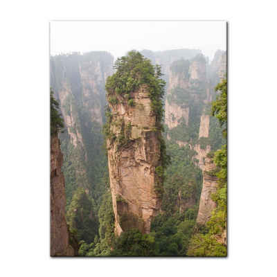 Bilderdepot24 Leinwandbild Berg in Zhangjiajie - China, Landschaften