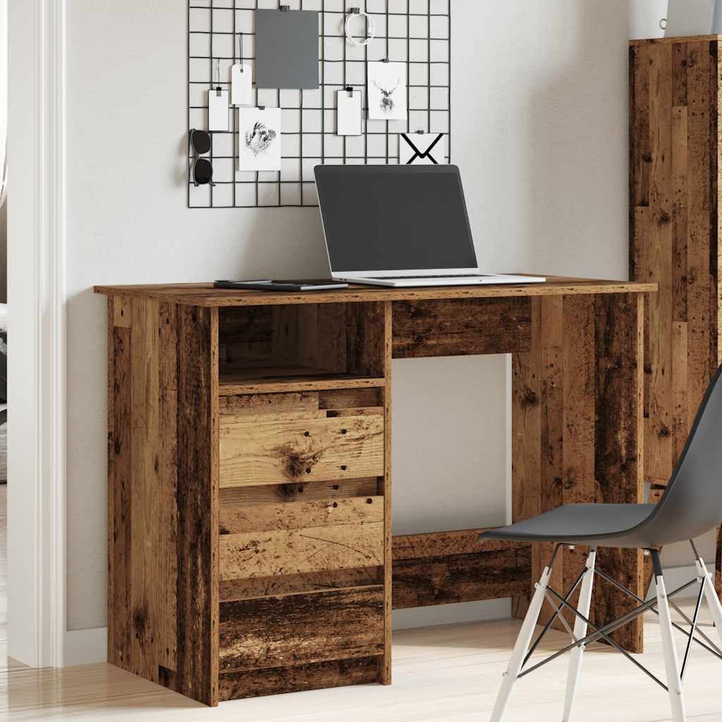 vidaXL Schreibtisch Schreibtisch Altholz-Optik 102x50x75 cm günstig online kaufen