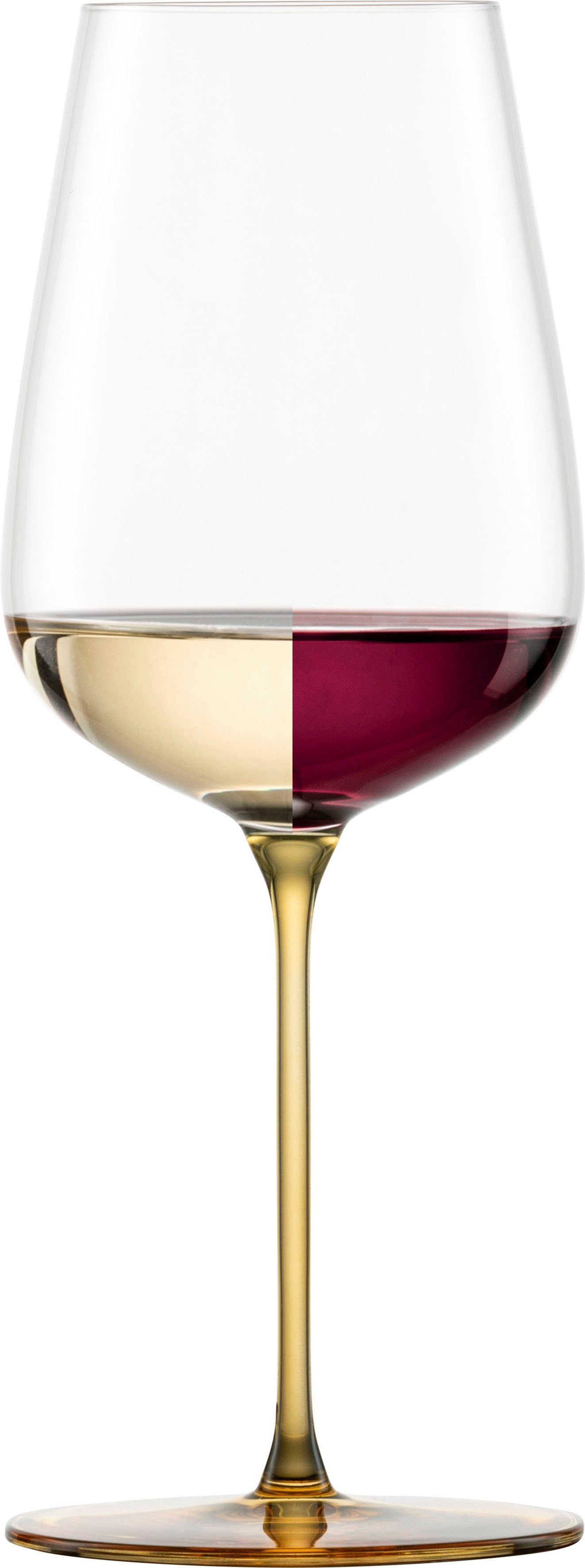 Eisch Germany Weinglas INSPIRE SENSISPLUS, Made in Germany, 2-tlg., Kristallglas, die Veredelung der Stiele erfolgt in Handarbeit, 2-teilig