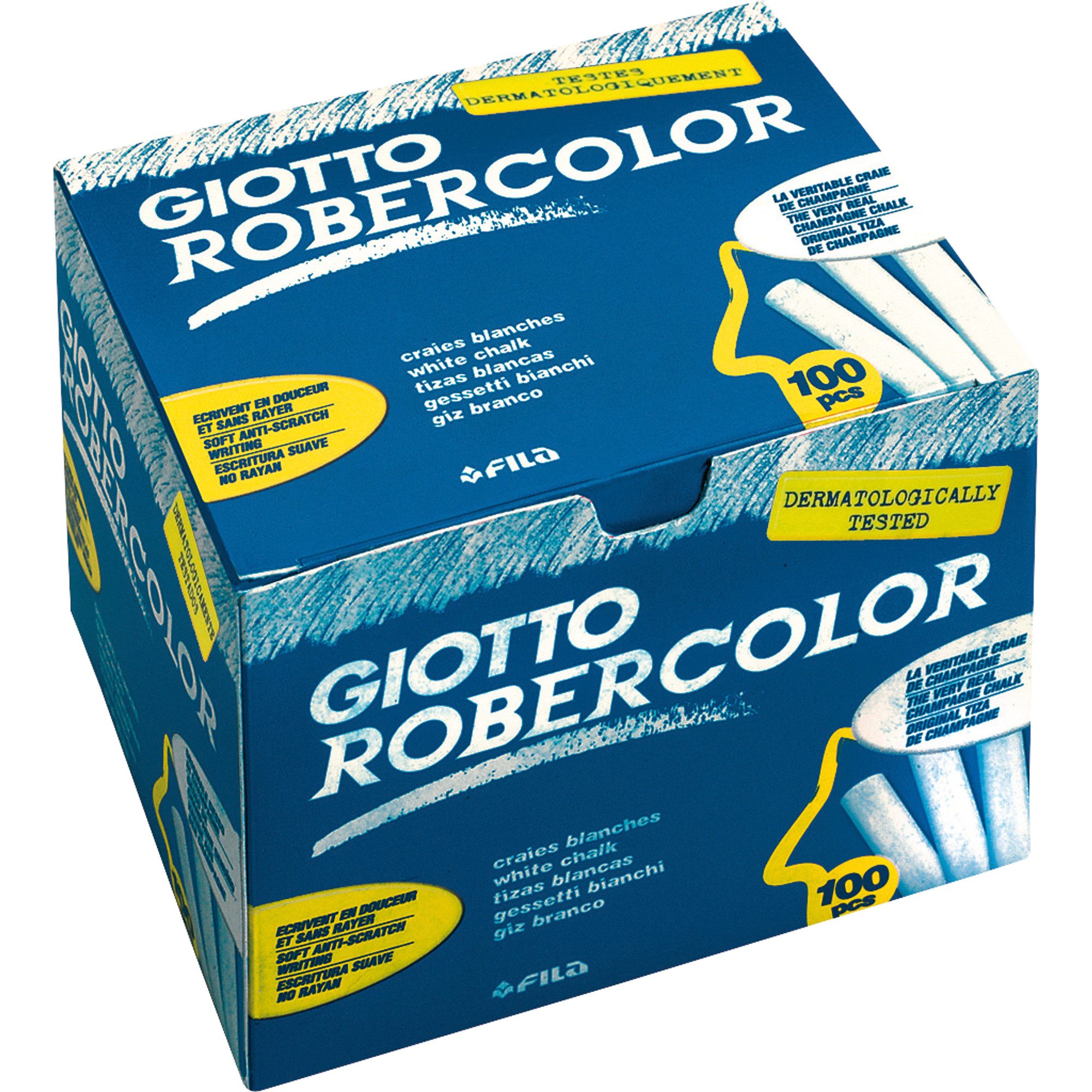 LYRA Buntstift Wandtafelkreide GIOTTO Robercolor 5396 00 weiß 100 Stück