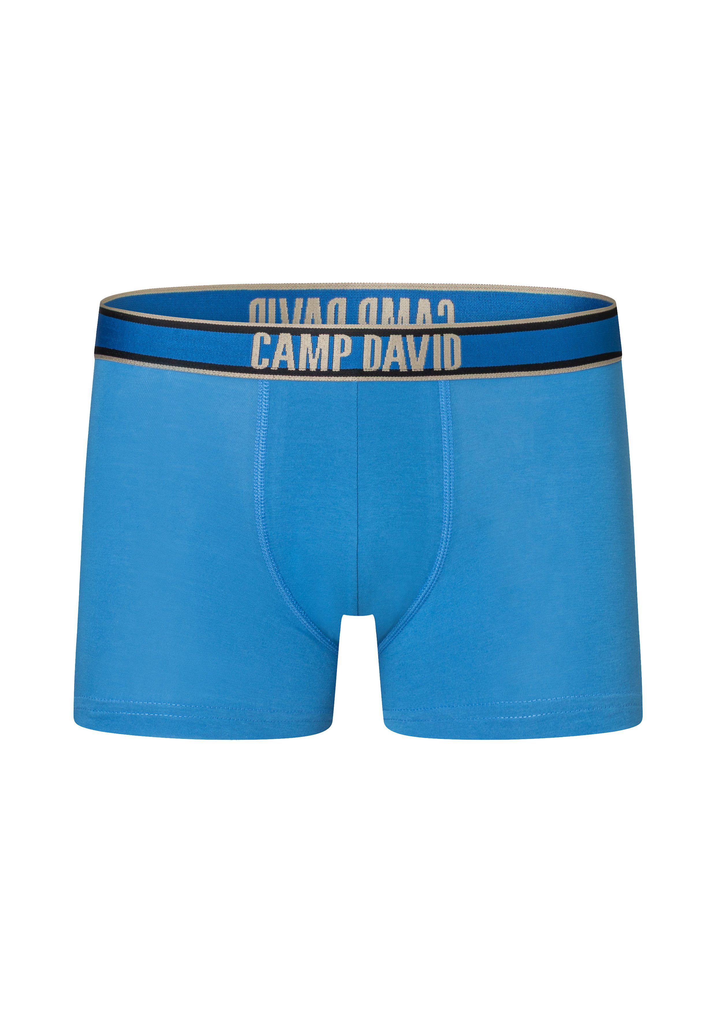 CAMP DAVID Boxershorts casual (2 Paar) mit elastischem Bund
