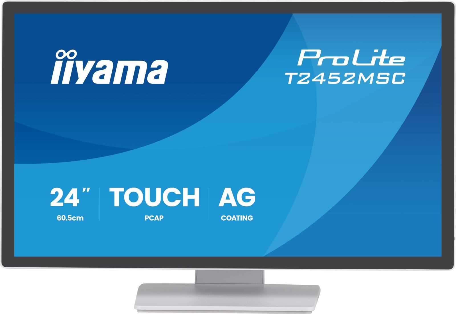 Iiyama ProLite T2452MSC-W2AG - LED - 61 cm (24 Zoll) TFT-Monitor (1920 x 1080 px, Full HD, 5 ms Reaktionszeit, 120 Hz, IPS, Touchscreen, Lautsprecher, HDCP)
