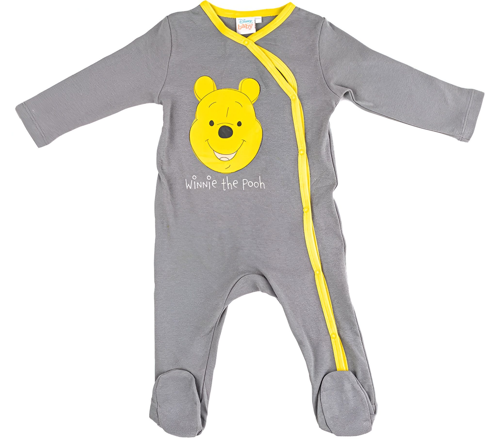Disney Ползунки Disney Winnie Pooh Baby Kleinkind langarm Overall Ползунки Gr. 62 bis 92, 100% Baumwolle