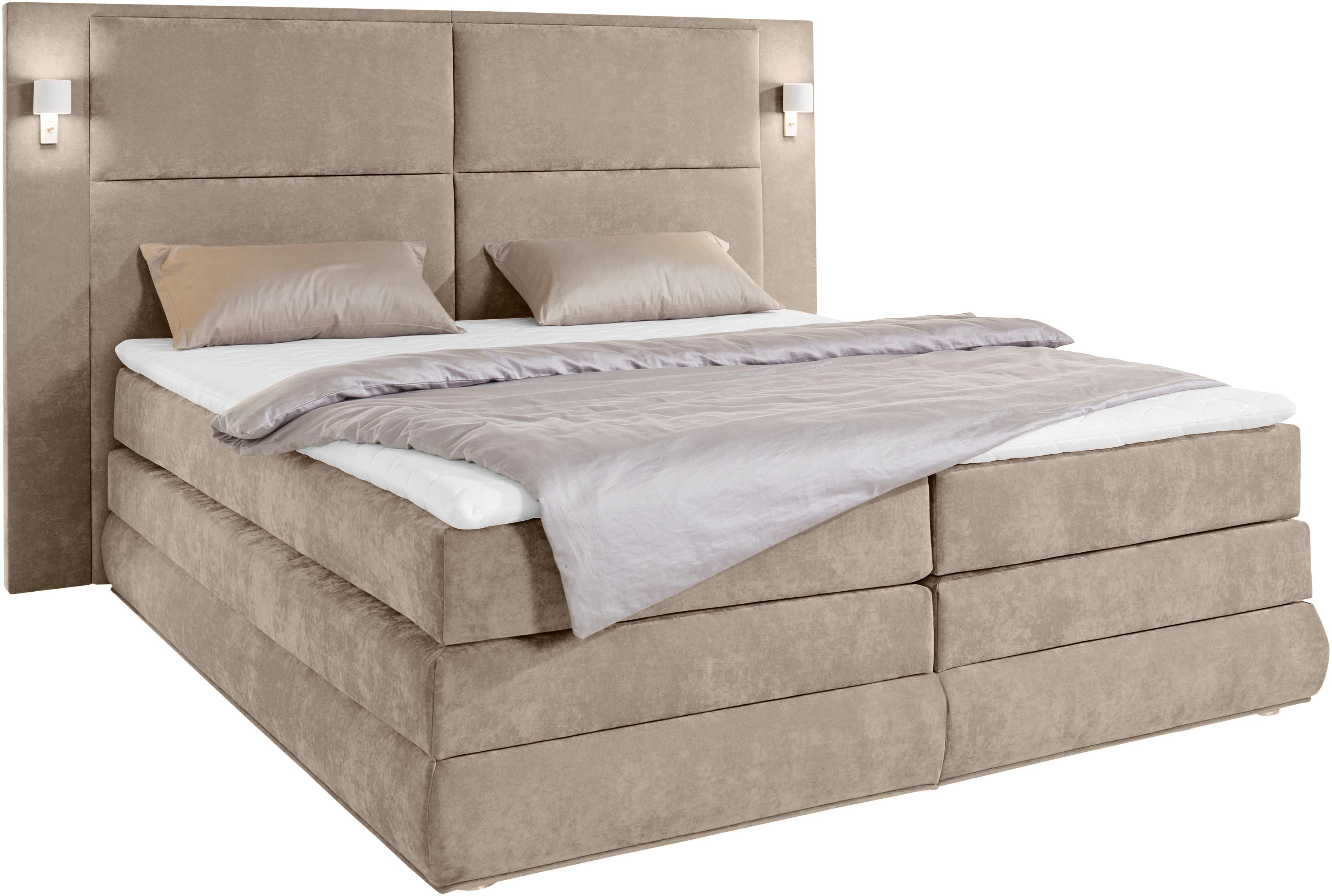 COLLECTION AB Boxspringbett Copenhagen, inklusive Bettkasten, Topper, wahlw günstig online kaufen