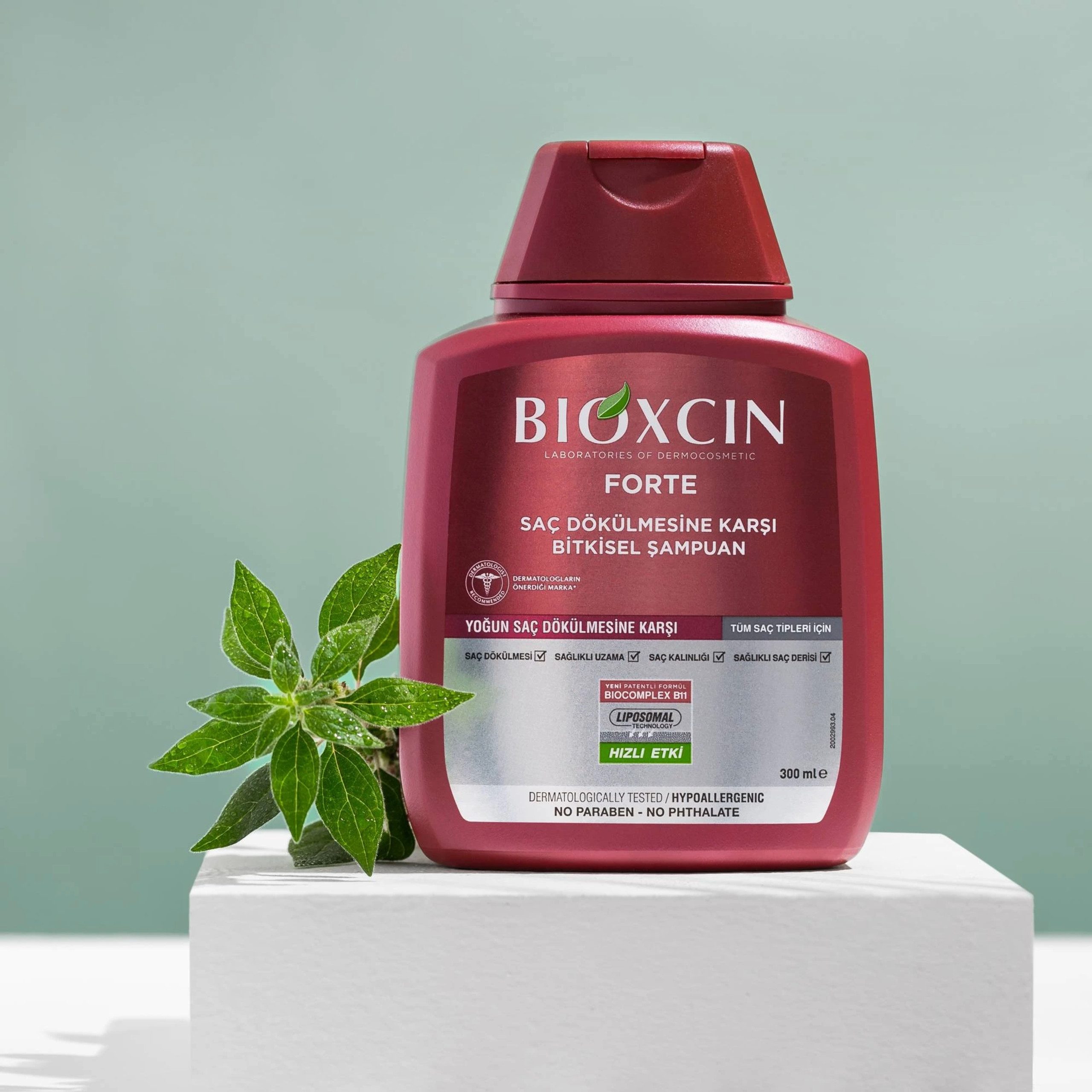 Bioxcin Haarshampoo Bioxcin Forte Shampoo – Intensive Pflege gegen Haarausfall, B11, 300ml