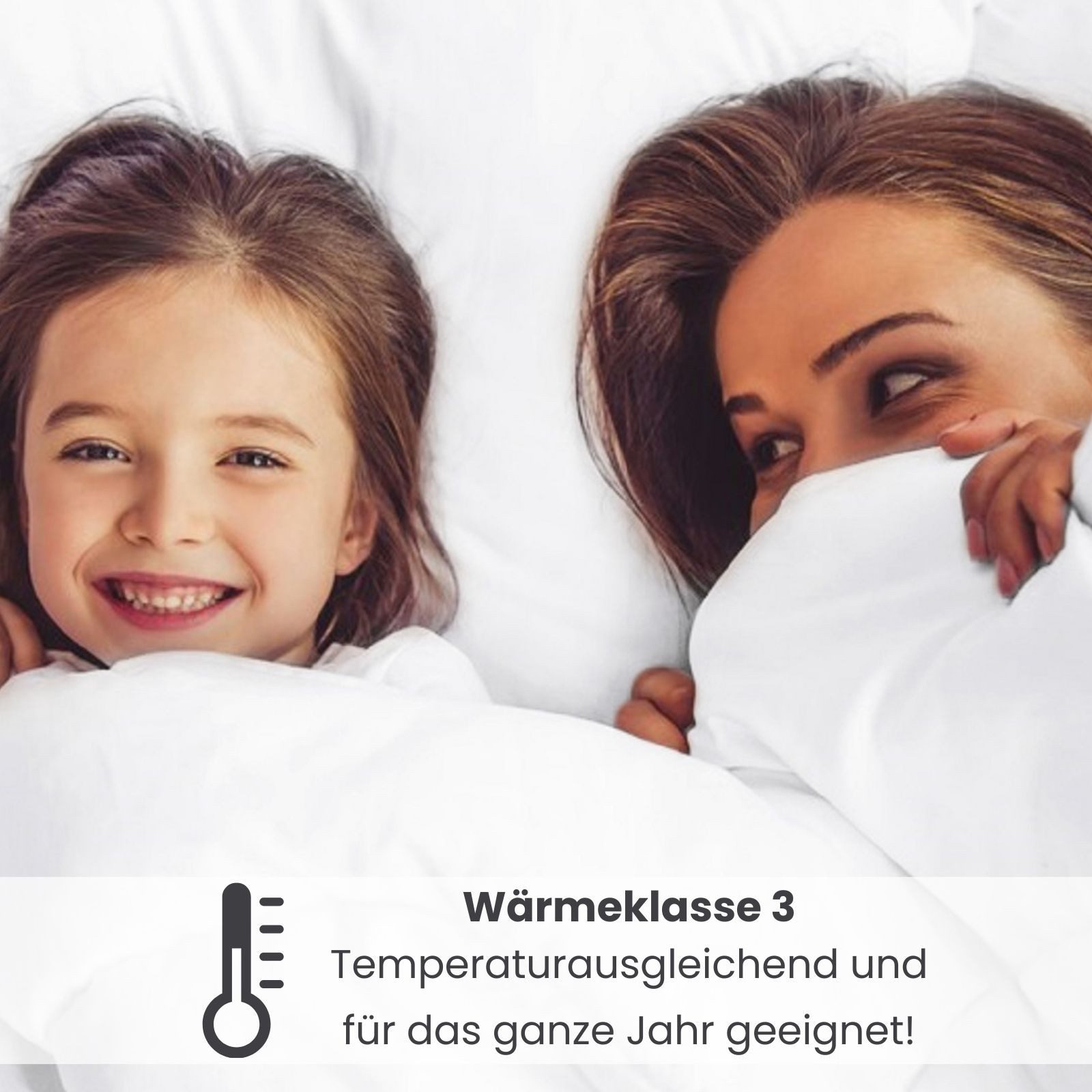 wometo Microfaserbettdecke + Kopfkissen 2er Set Bettdecke 135x200 cm und Kopfkissen Basic (Bettenset), OEKO-TEX®, 2 Ganzjahres-Bettdecken & 2 Kopfkissen, waschb – Bild 5 von 5