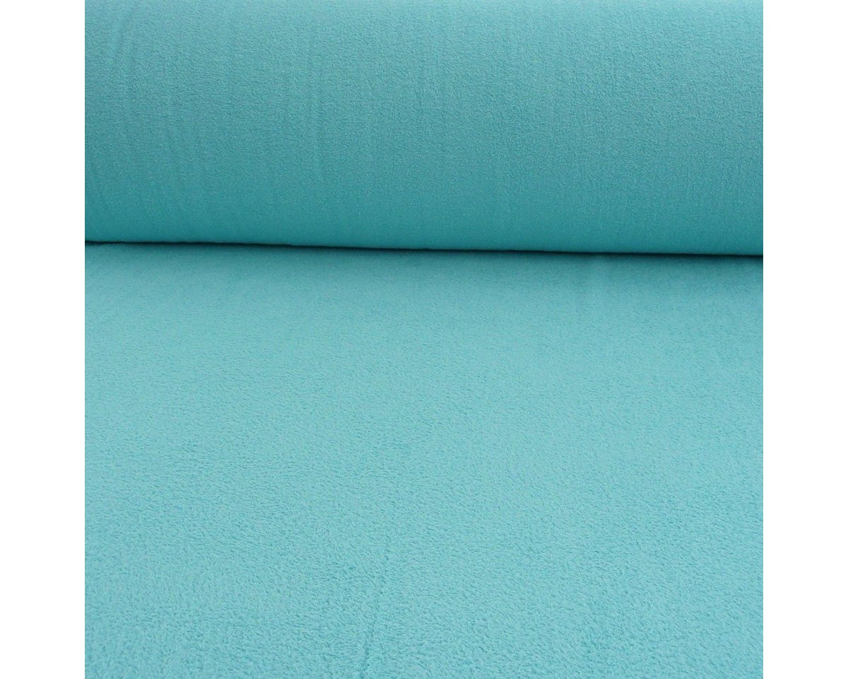 Thumbnail - SCHÖNER LEBEN. Stoff Frottee Stoff Baumwolle 380g/qm türkis 150cm Breite