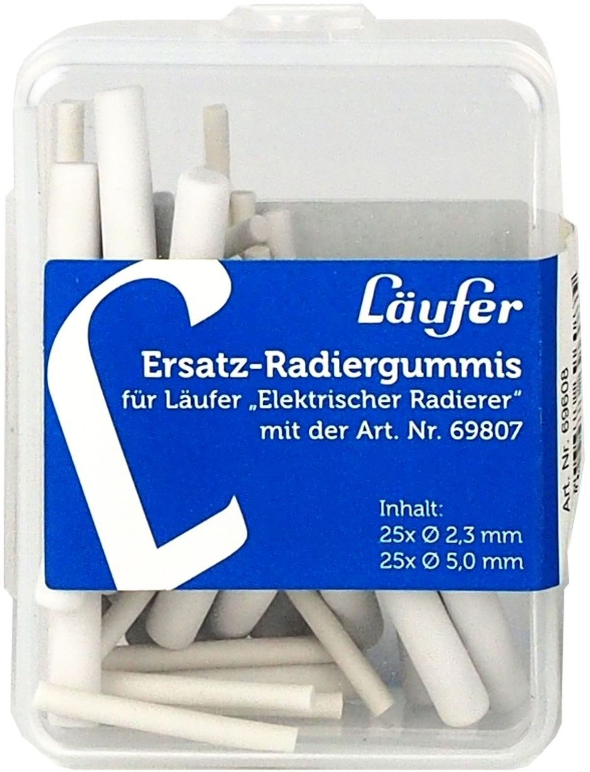 Gutenberg Radiergummi Ersatzradierer für elektrischen Radierer 69607 VE=2x 25 Stück