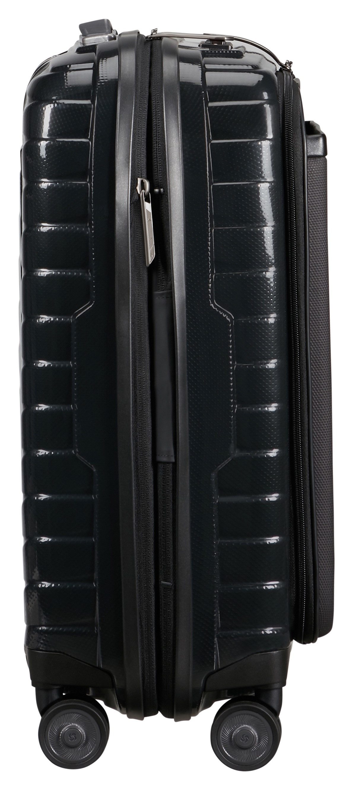 Samsonite Hartschalen-Trolley PROXIS 55 EXP easy access, 4 Rollen, Handgepäck Hartschalenkoffer Volumenerweiterung Laptopfach