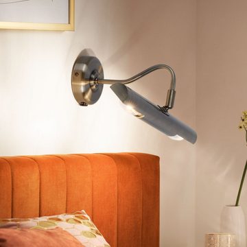 Globo Bilderleuchte, Leuchtmittel nicht inklusive, Wandlampe Messing Wandleuchte Innen beweglich Schlafzimmer Lampe