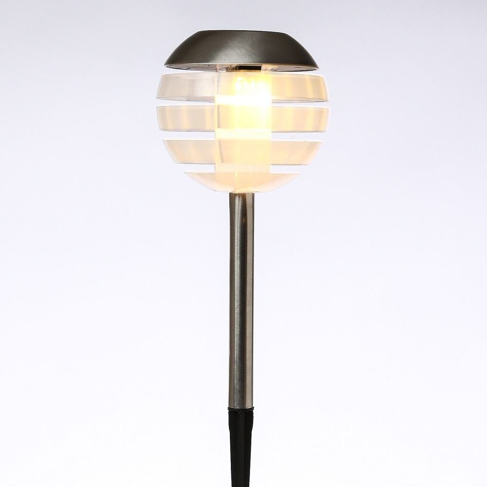 Seasonals LED Solarleuchte 1025 LED Solarstäbe "Ufo" warmweiß 4er Set silber