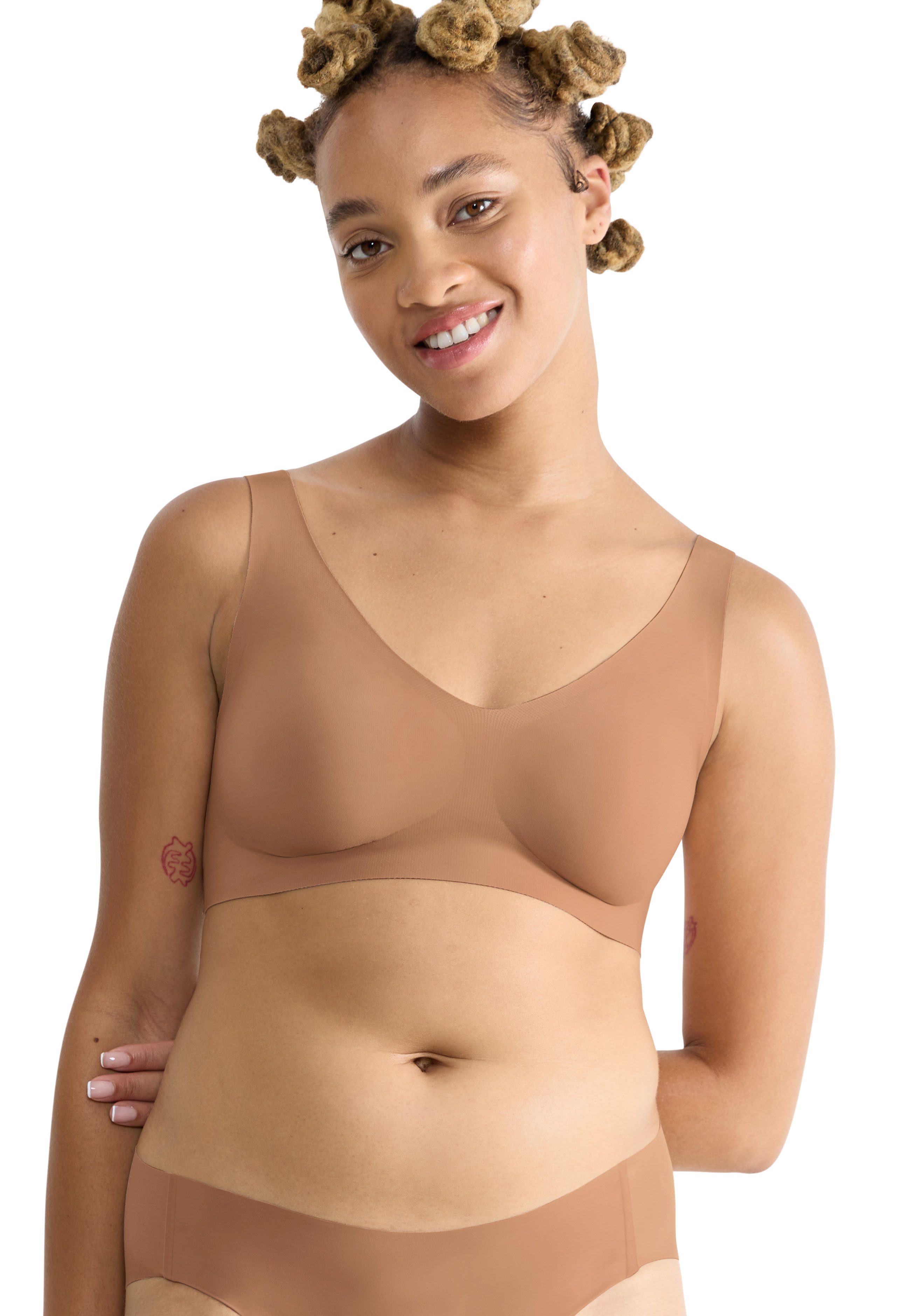 sloggi Bralette ZERO Feel 2.0 nahtlos, herausnehmbare Pads, Mikrofaser, doppellagig