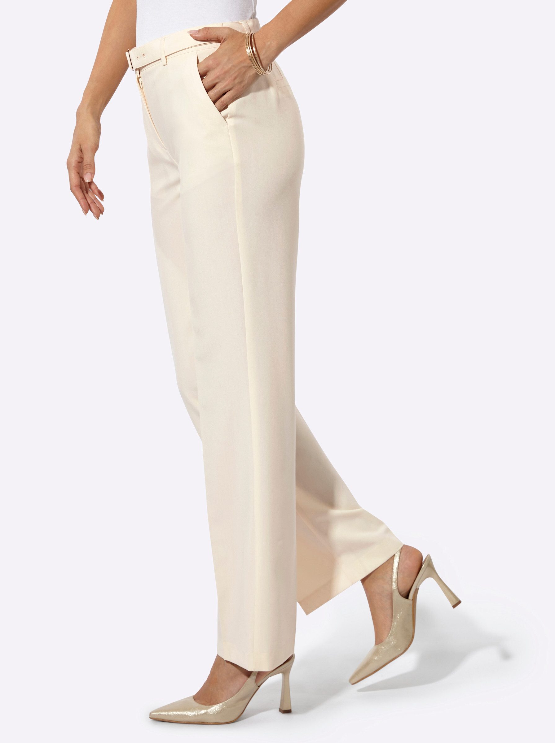 creation L Jerseyhose Woll-Polyester-Hose normal