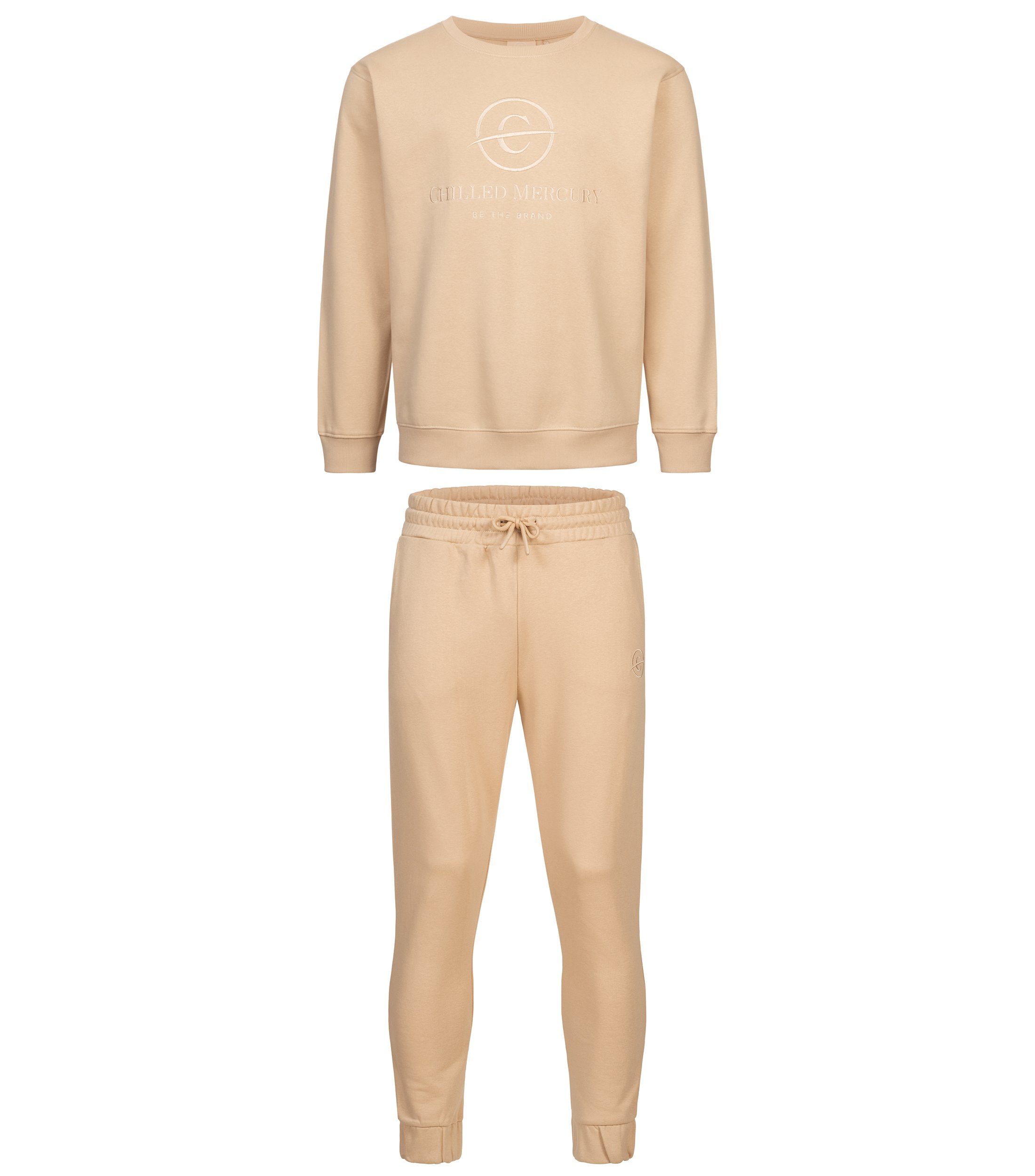 Chilled Mercury Sportanzug Sweatshirt & Jogginghose Freizeit Set (2-teilig)/ Männer