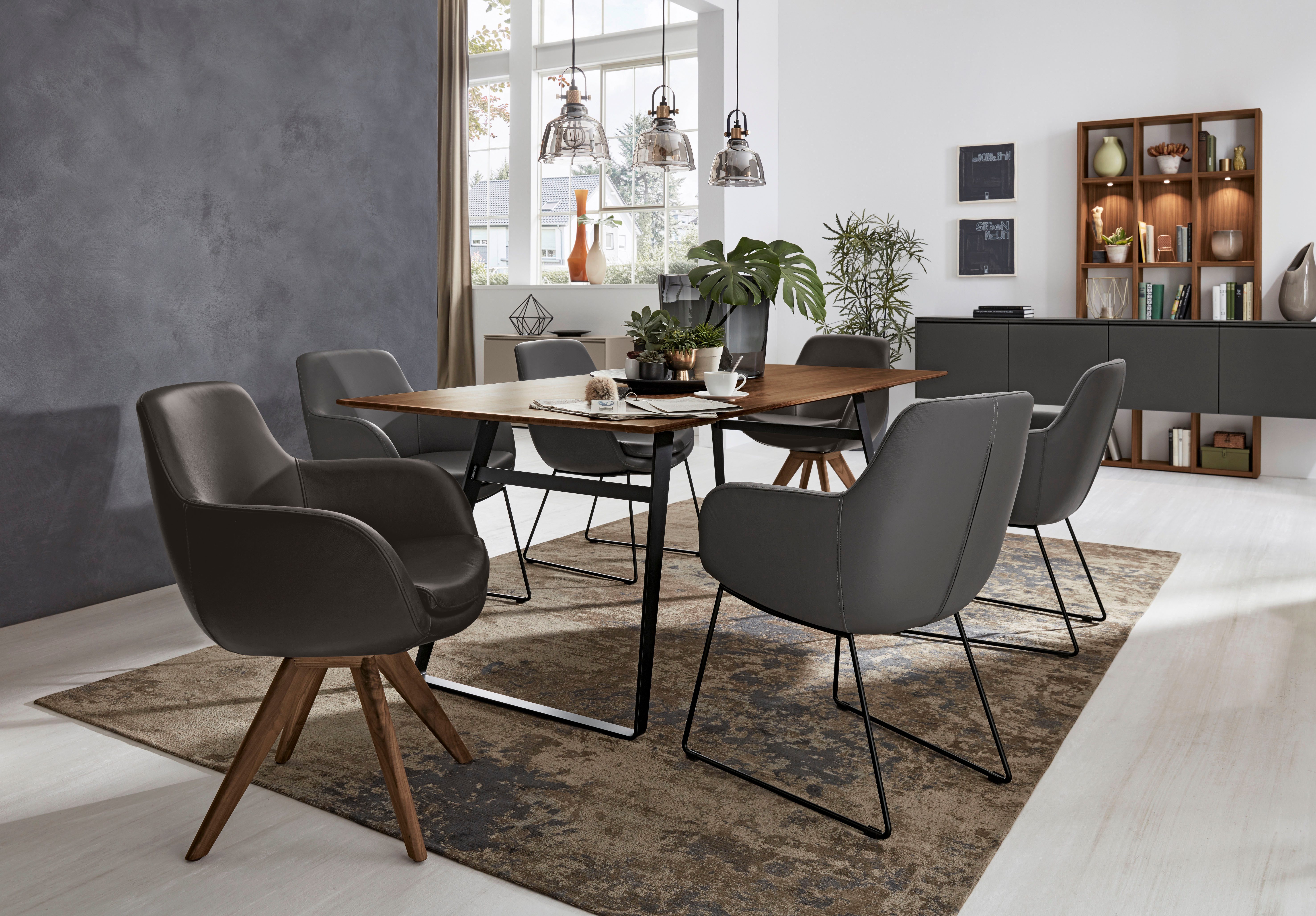 Musterring Esszimmerstuhl Tavia (Set, 2 St), Stativgestell Wildnussbaum, Drehfunktion optional, diverse Farben