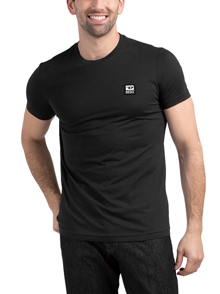 Diesel Rundhalsshirt Slim Fit Logo Shirt günstig online kaufen