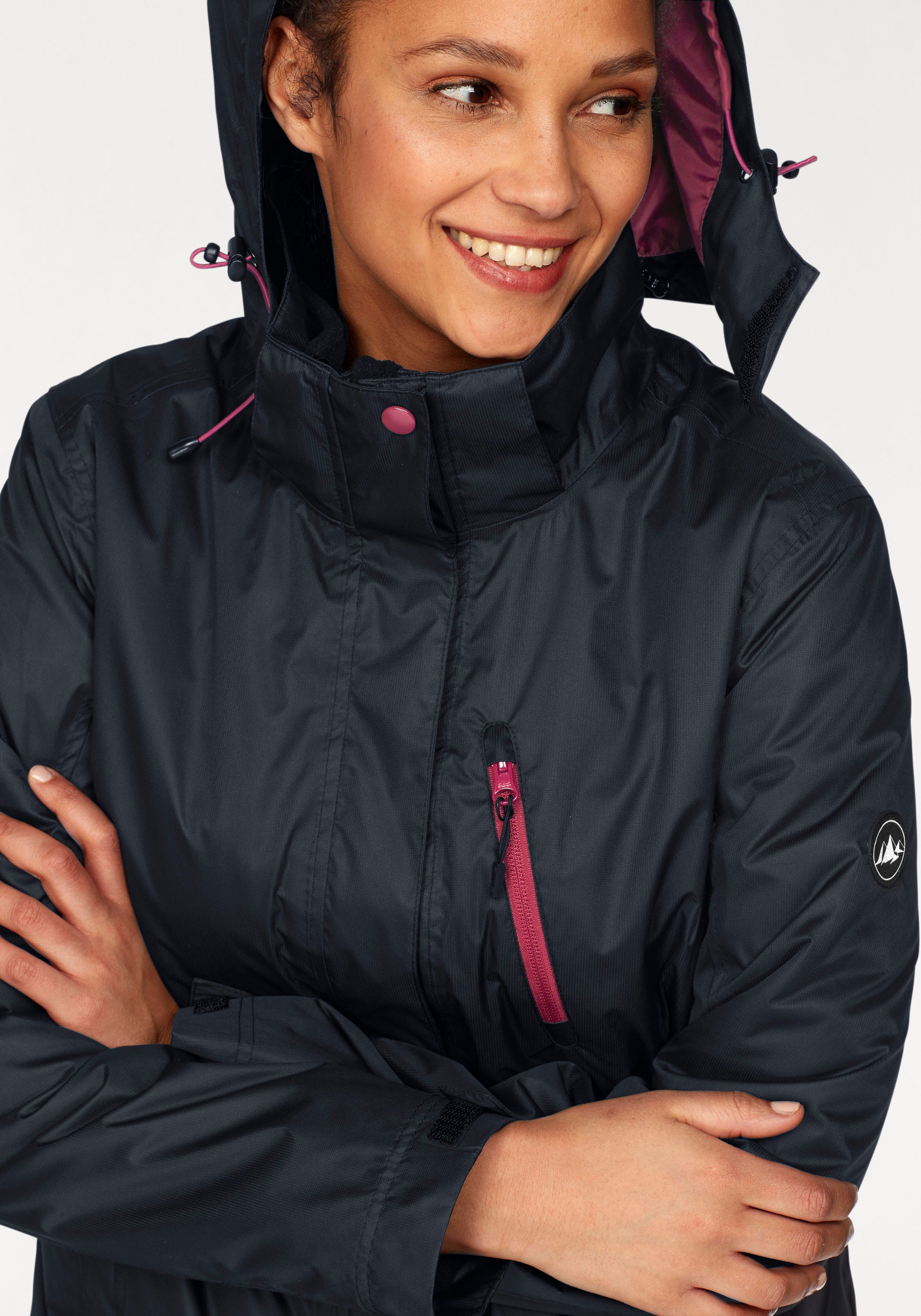 Polarino 3-in-1-Funktionsjacke (2-St) Außenjacke: 3.000mm Wassersäule, wind- & wasserdicht, atmungsaktiv