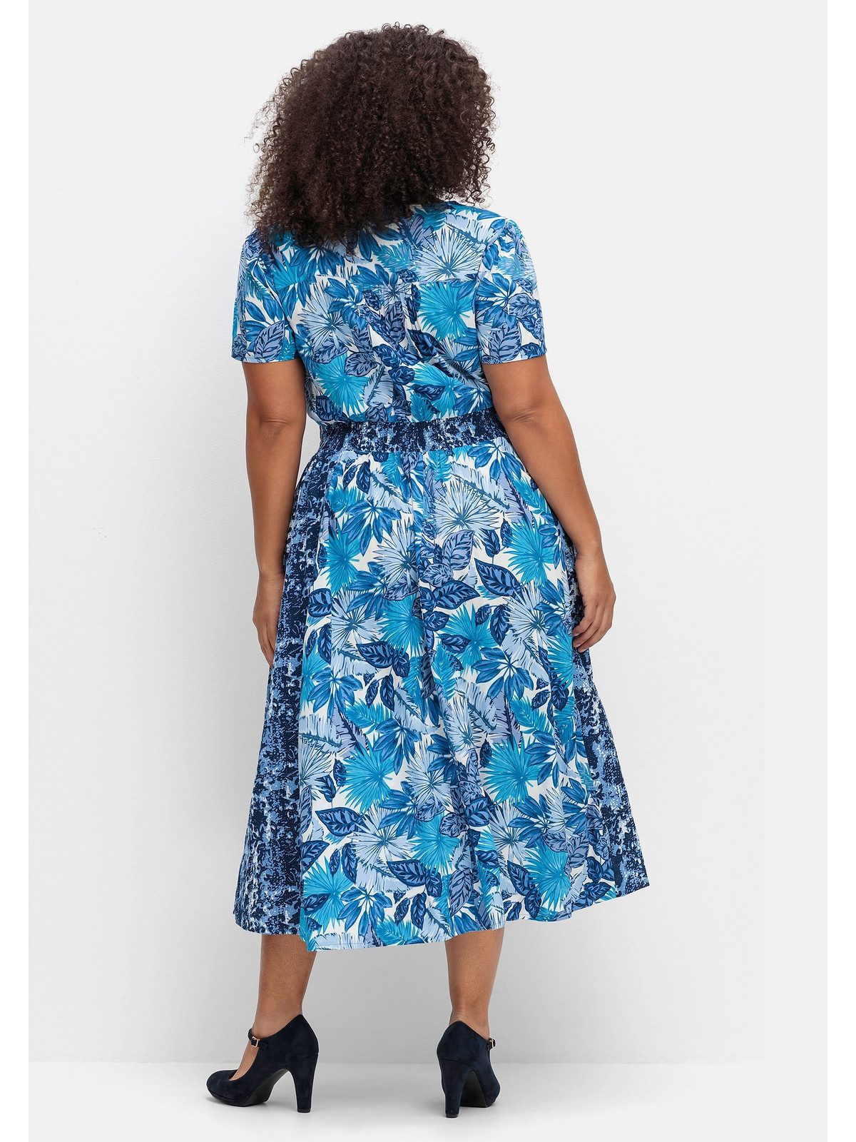 sheego by Joe Browns Sommerkleid Große Größen im Mustermix, mit weitem Rock
