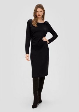 s.Oliver BLACK LABEL Minikleid Jerseykleid aus Viskosemix Raffung