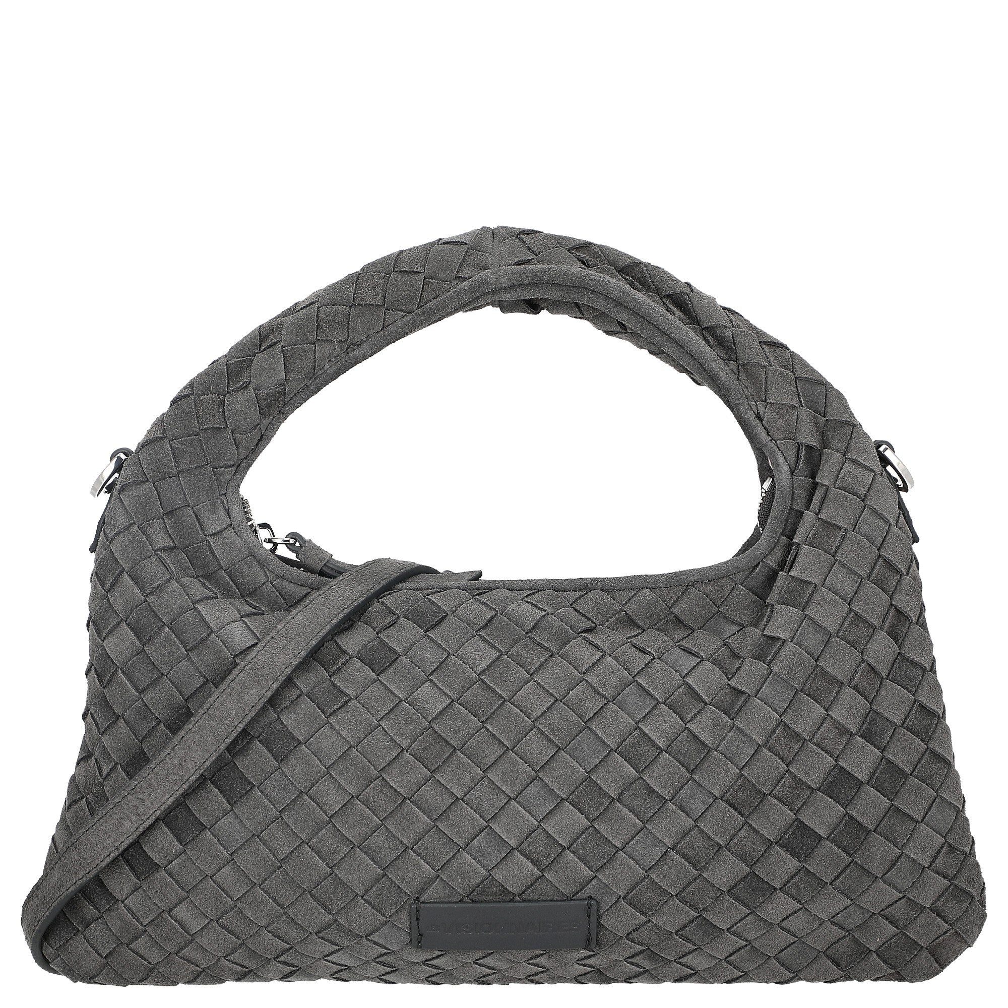 Les Visionnaires Umhängetasche Sadie Weave Cozy - Umhängetasche 39 cm (asphalte)