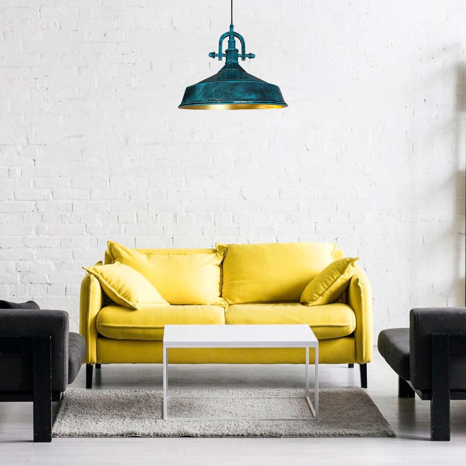 Bamyum Pendelleuchte Bamyum Pendelleuchte I Asletl-Marine l Ø41 cm E27 Metall Vintage Lampe, ohne Leuchtmittel