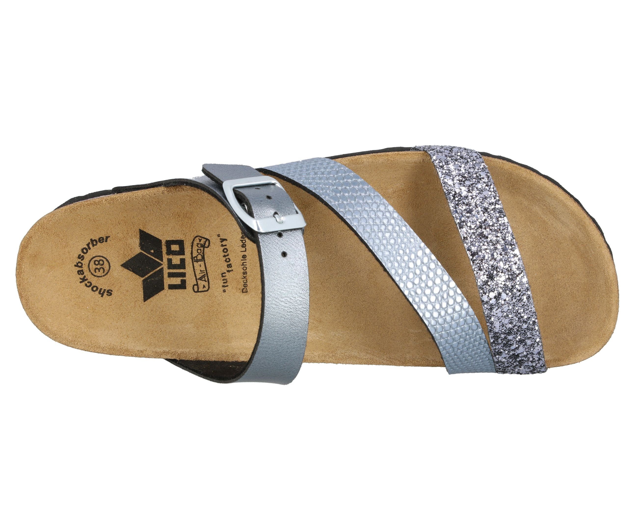 Lico Pantolette Natural Glitter Pantolette