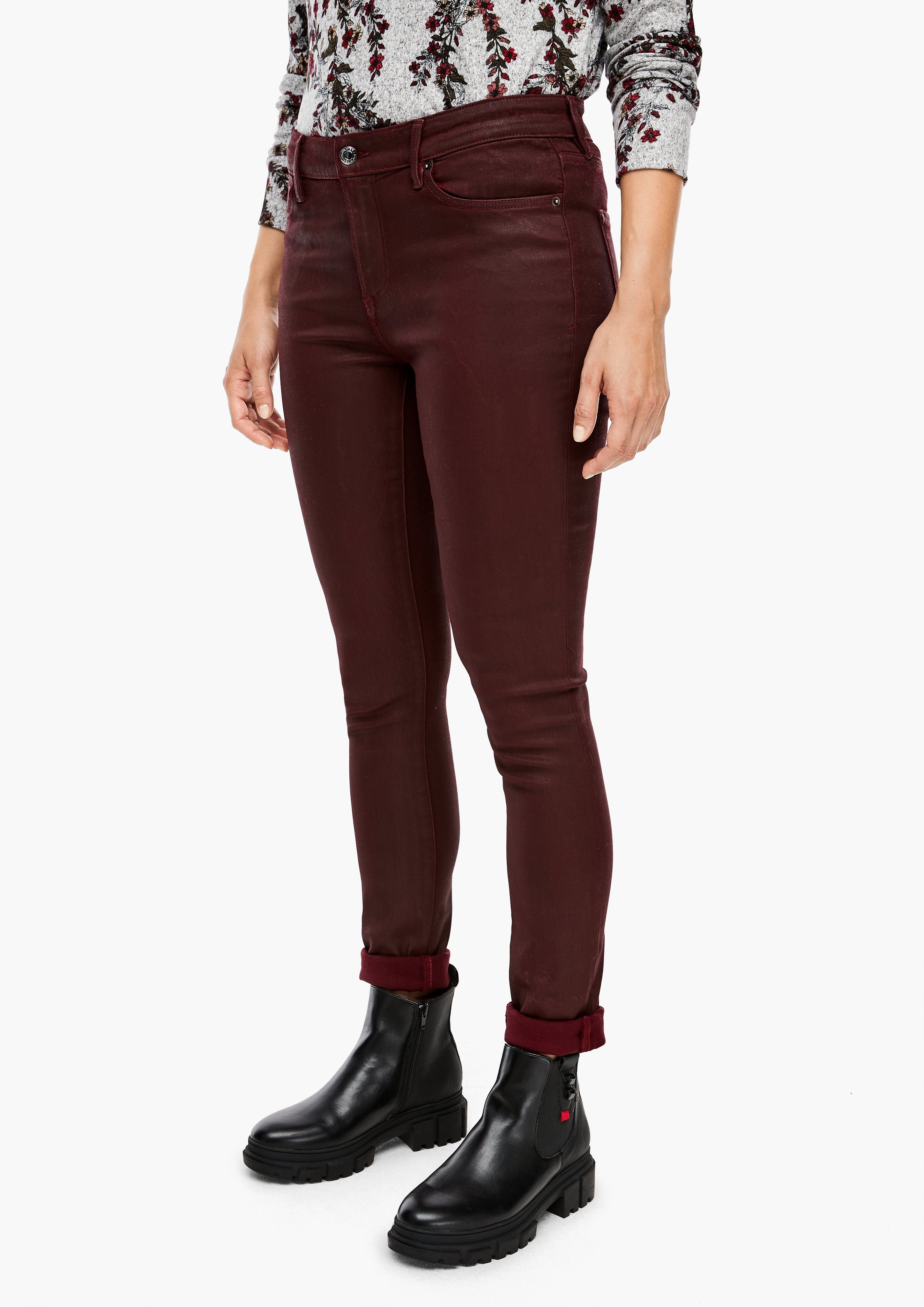 Oliver red label Skinny fit 5-Pocket-pantalones Velvet Cotton pantalones tamaño 38/32 42/32 S 