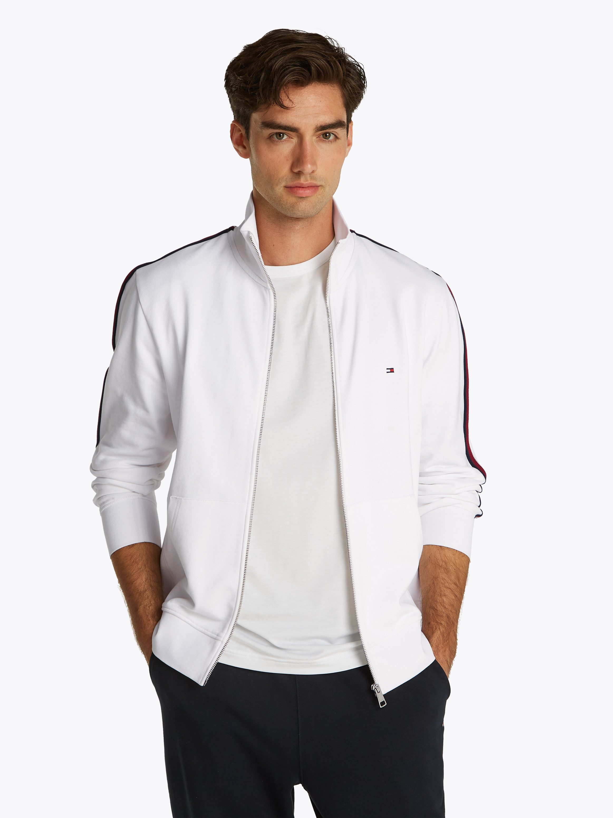 Tommy Hilfiger Sweatjacke GLOBAL STRIPE STAND günstig online kaufen