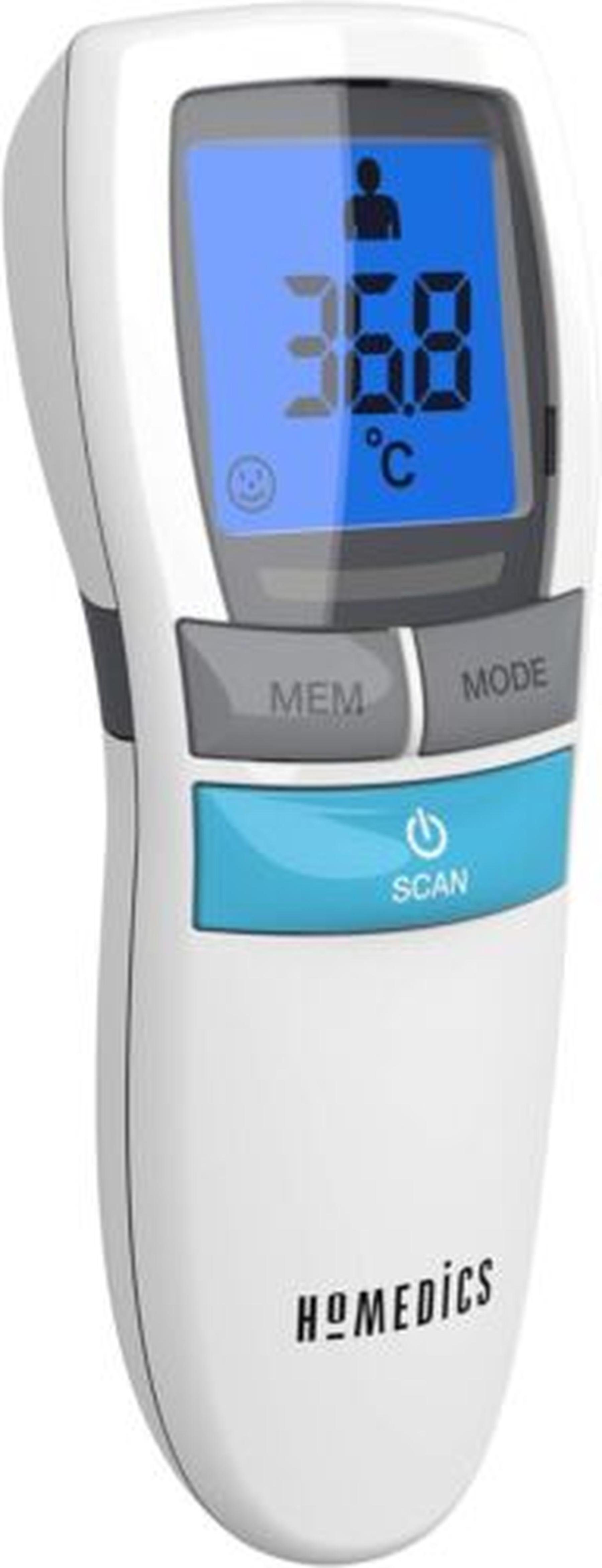 Stirn-Fieberthermometer HoMedics No Touch Infrarot-Thermometer LCD Anzeige