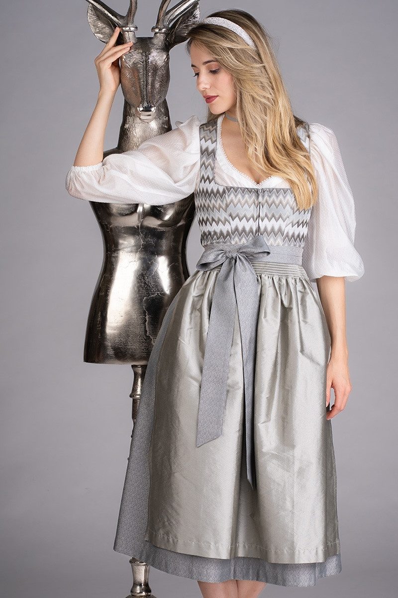 MarJo Dirndl Midi Dirndl 2tlg. - ALBACHING - gischt
