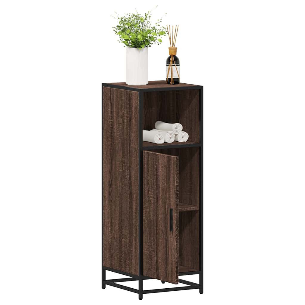 vidaXL Badezimmer-Set Badschrank Braun Eichen-Optik 35x37,5x100 günstig online kaufen
