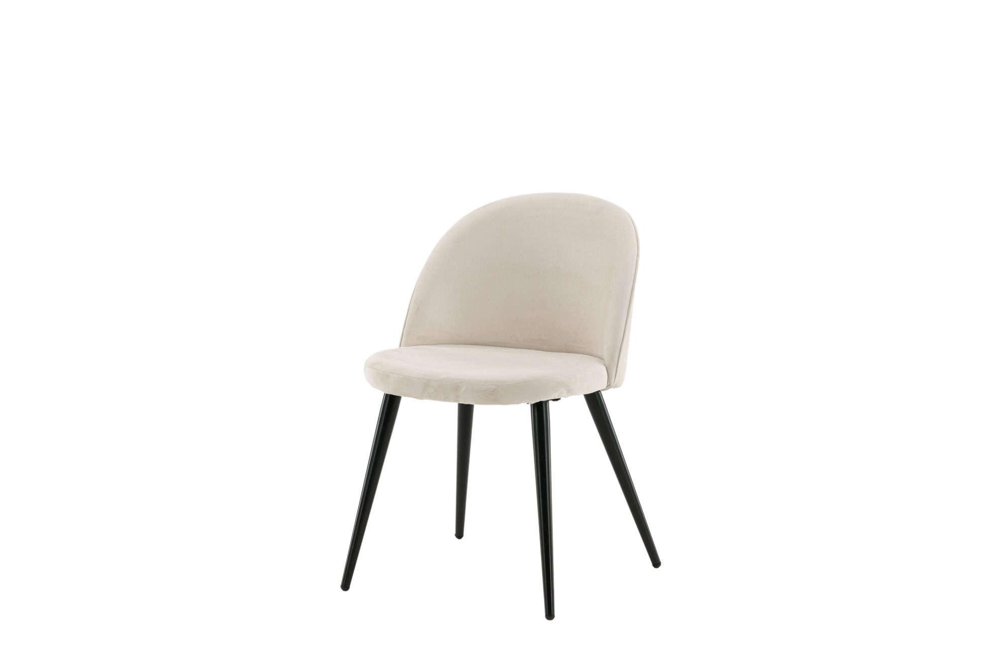 Venture Home Esszimmerstuhl Velvet, 2er-Set Esszimmerstühle mit Samtbezug, 150 kg belastbar (2 St), Polsterstuhl, weicher Bezug, Metallbeine, abgerundet – Bild 3 von 5