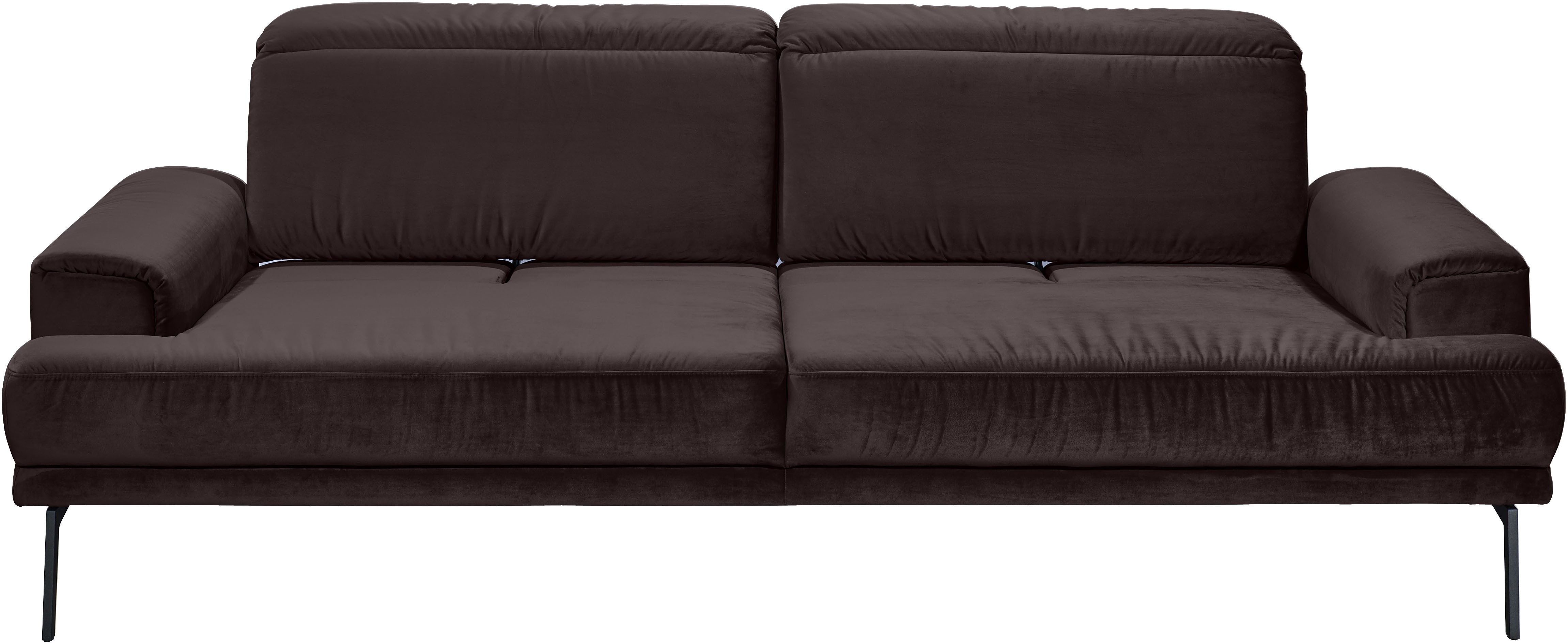 Musterring 3-Sitzer MR 4580, inkl. Kopf- und Sitztiefenverstellung, Fuß schwarz, B228 x T103 cm